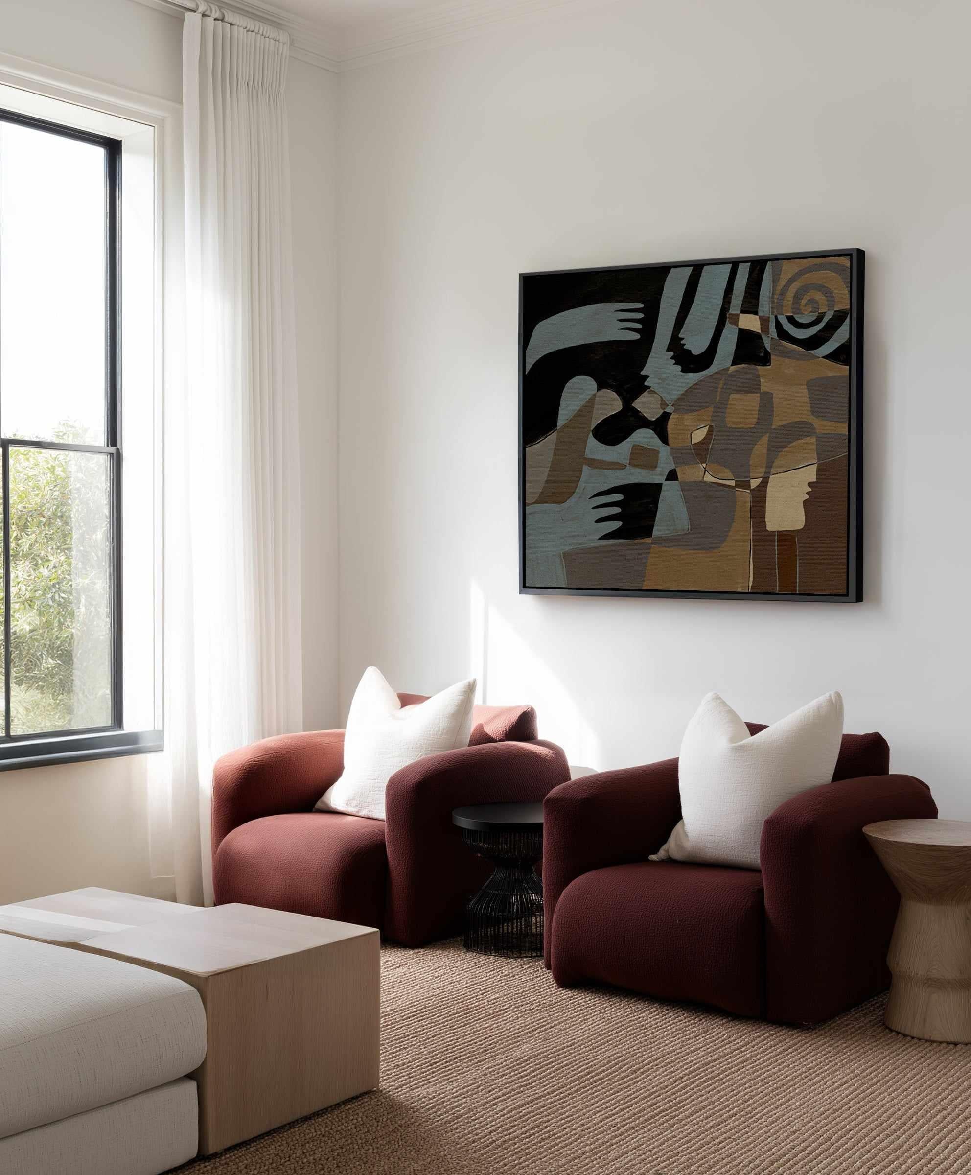 Essence 4 by Shatha Al Dafai | Framed Canvas Art Print from Olive et Oriel where you can shop wallpaper and artworks online