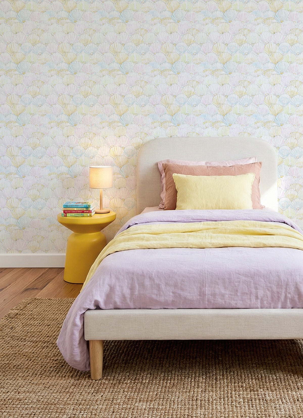 Ethereal Shells Wallpaper from Olive et Oriel where you can shop wallpaper and artworks online