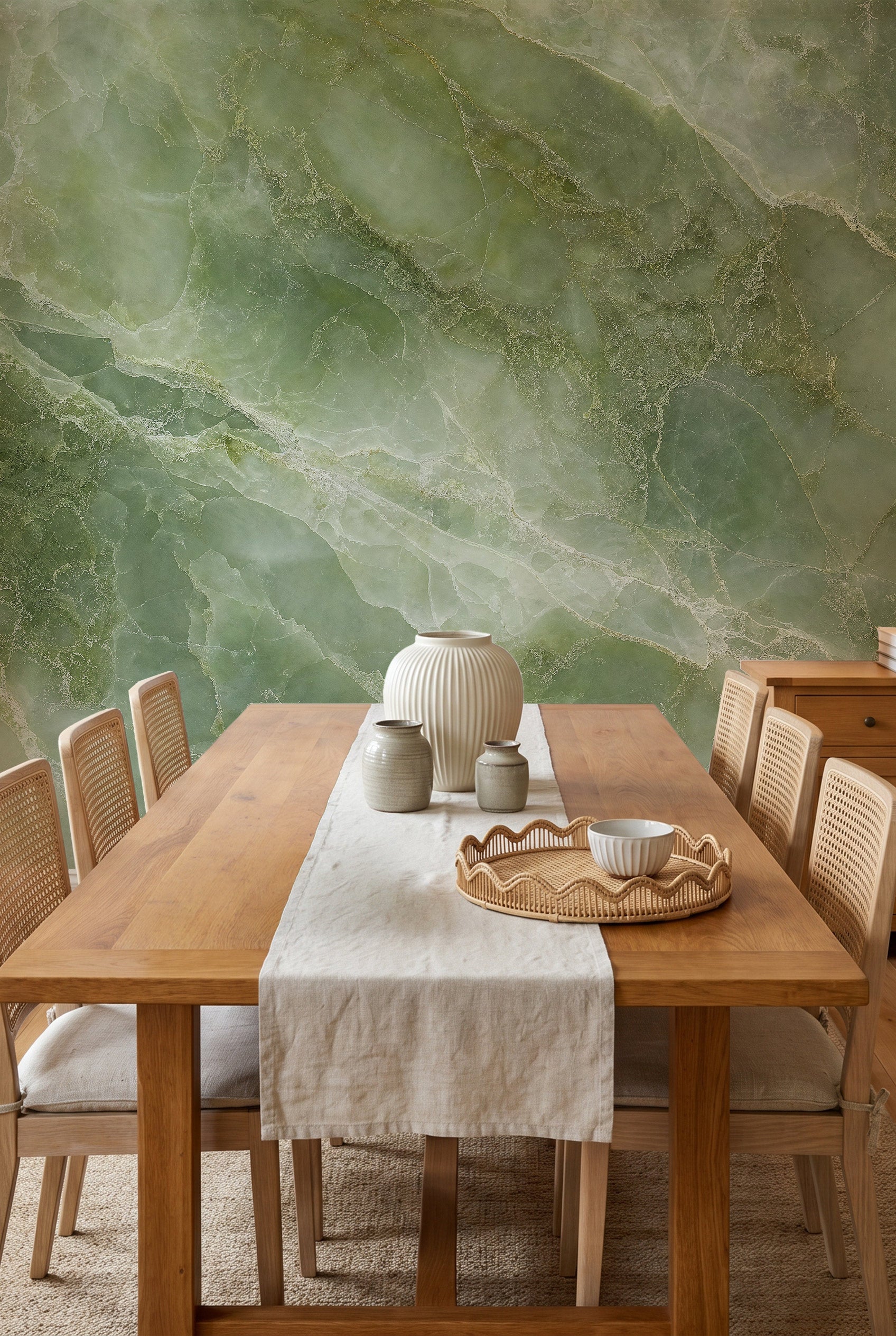 Eucalyptus Stone Marble Mural Wallpaper