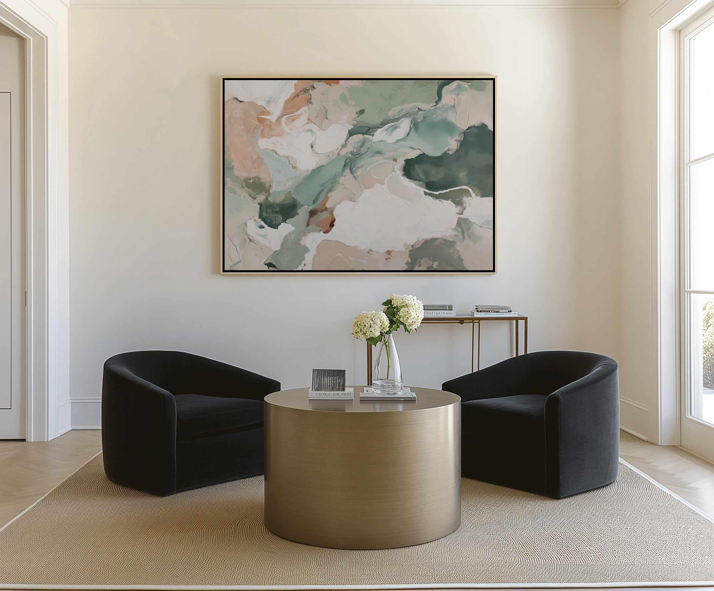 Eucalyptus Terrain I | Framed Canvas Art Print from Olive et Oriel where you can shop wallpaper and artworks online