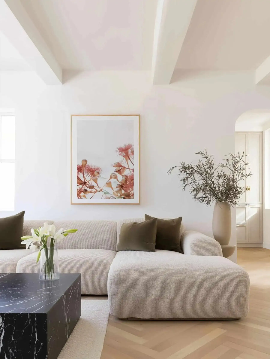 Eucalyptus in Bloom IV | PT Art Print from Olive et Oriel where you can shop wallpaper and artworks online