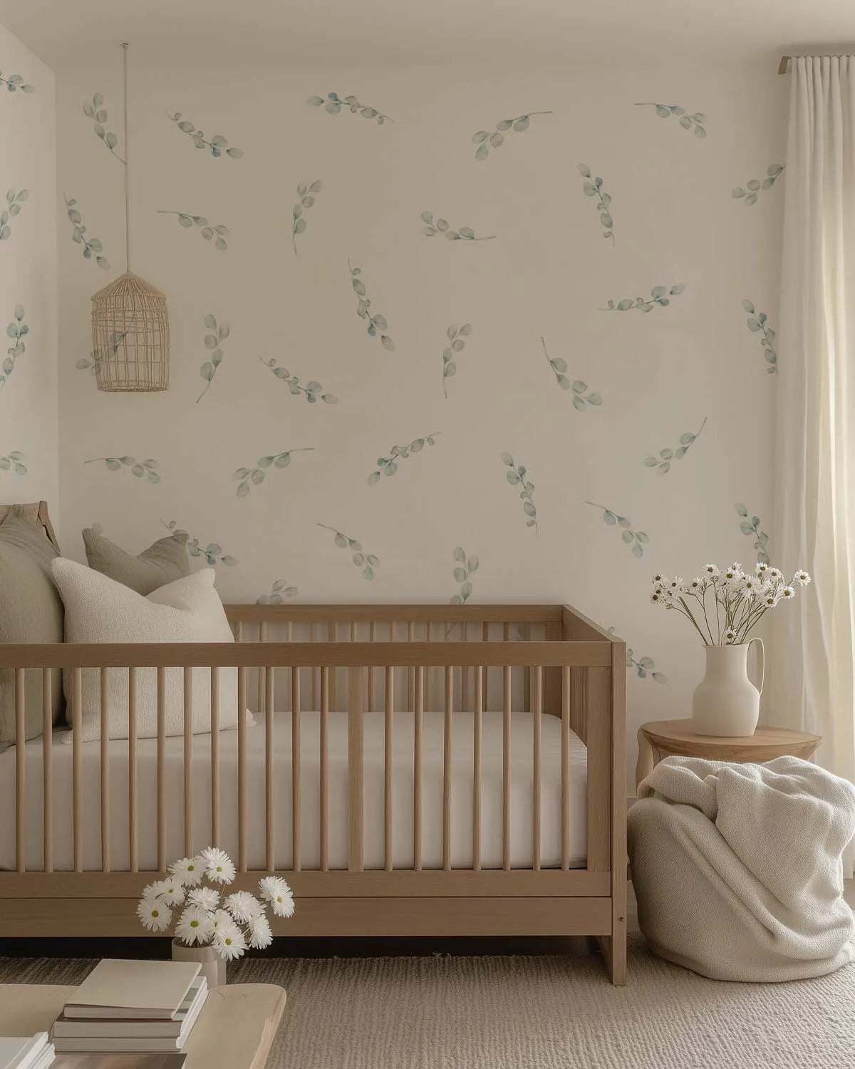Eucalyptus Leaves Decal Set from Olive et Oriel where you can shop wallpaper and artworks online
