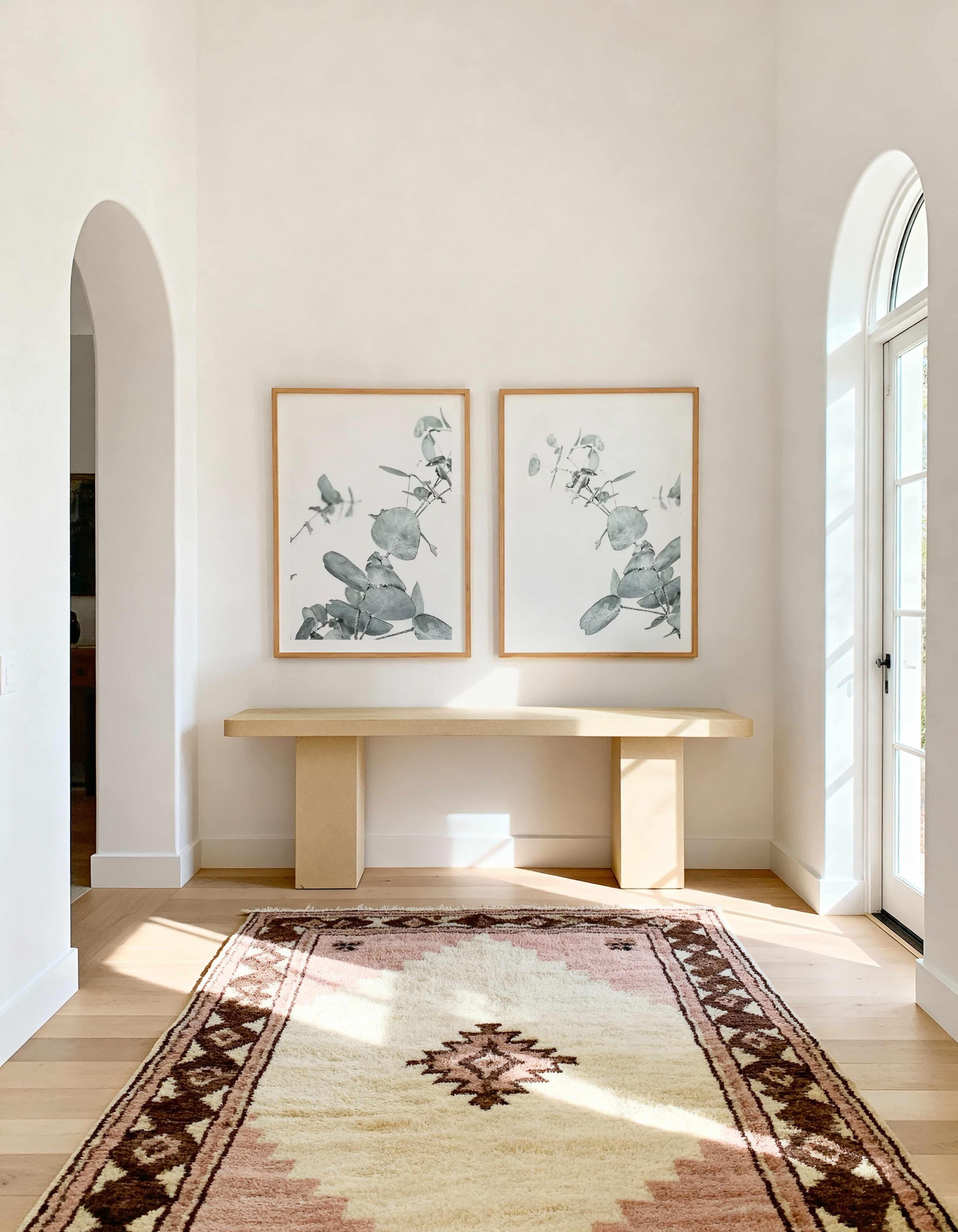 Eucalyptus Leaves I & II Art Print Set of 2 | Matching Wall Art from Olive et Oriel where you can shop wallpaper and artworks online