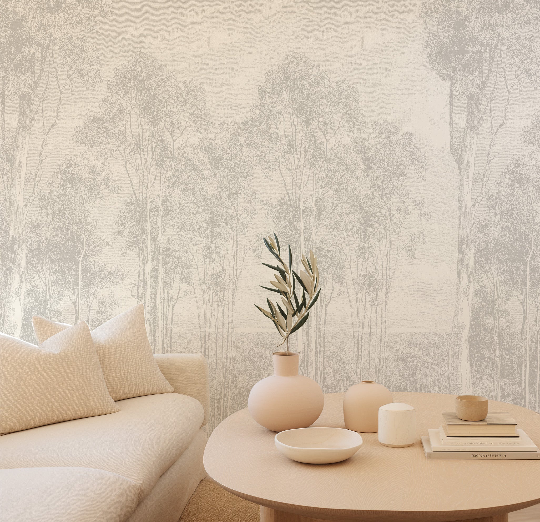 Eucalyptus Trees Wallpaper Mural