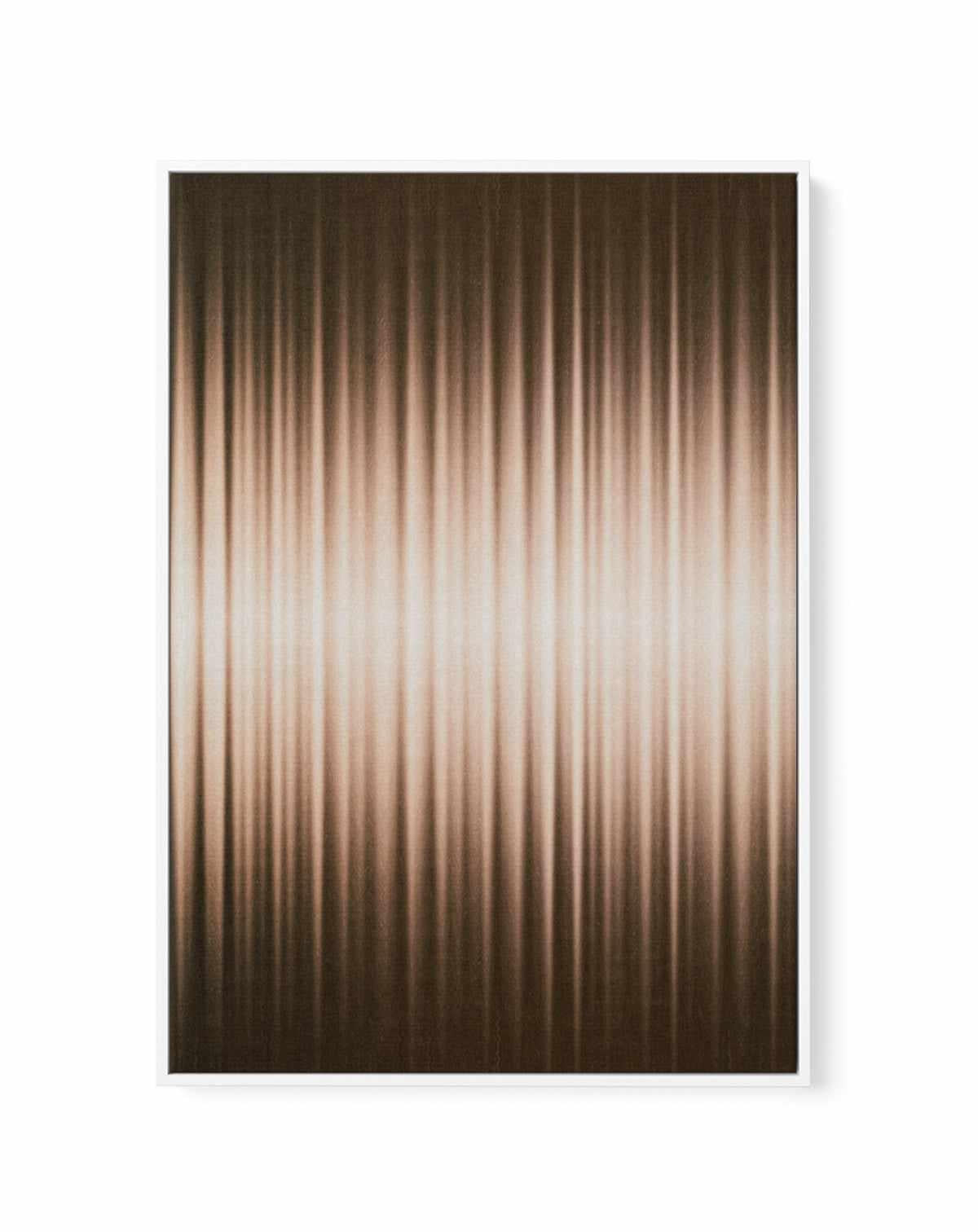 Euphoria - Brown and White by Alma | Framed Canvas Art Print from Olive et Oriel where you can shop wallpaper and artworks online