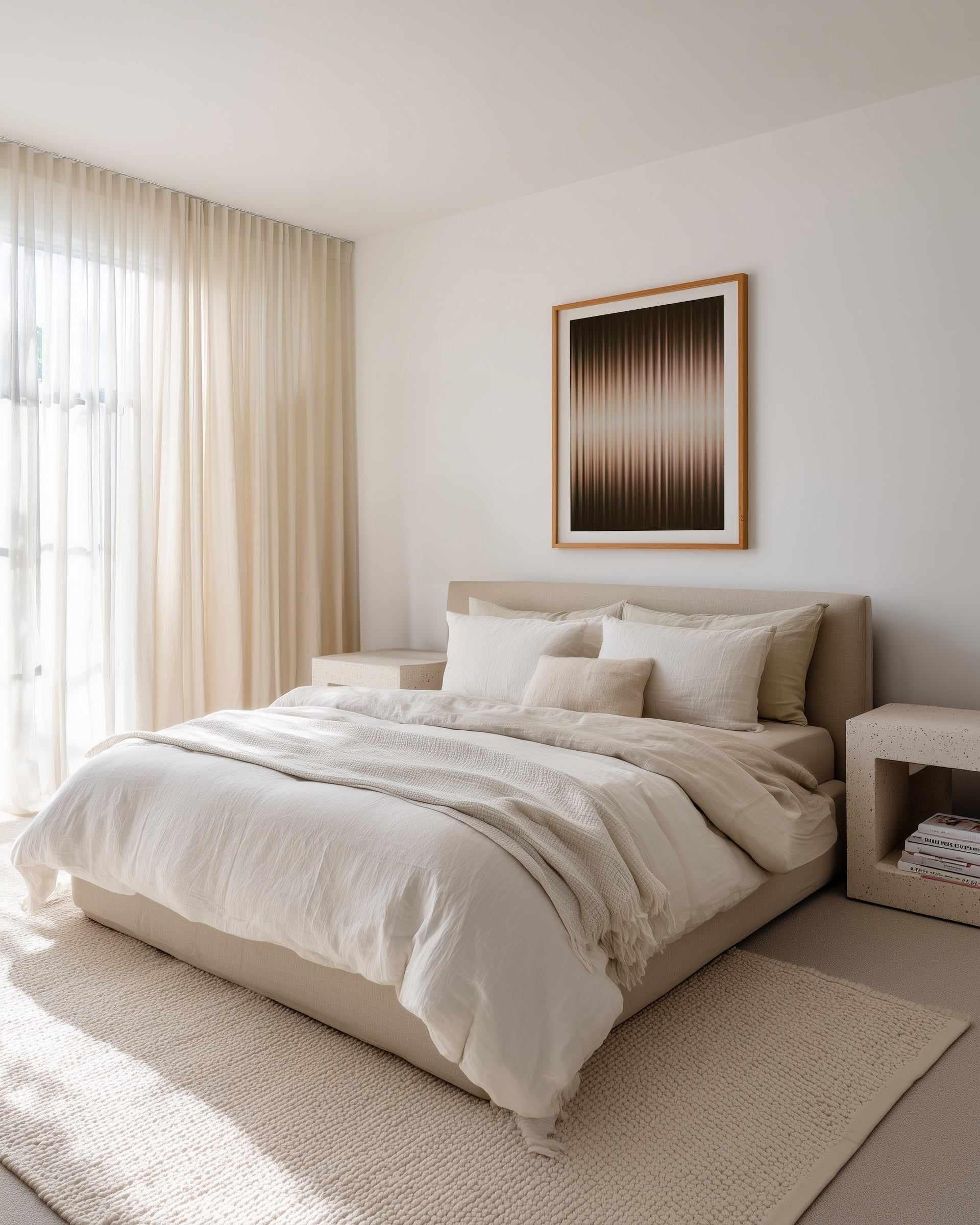 Euphoria - Brown and White by Alma | Art Print from Olive et Oriel where you can shop wallpaper and artworks online