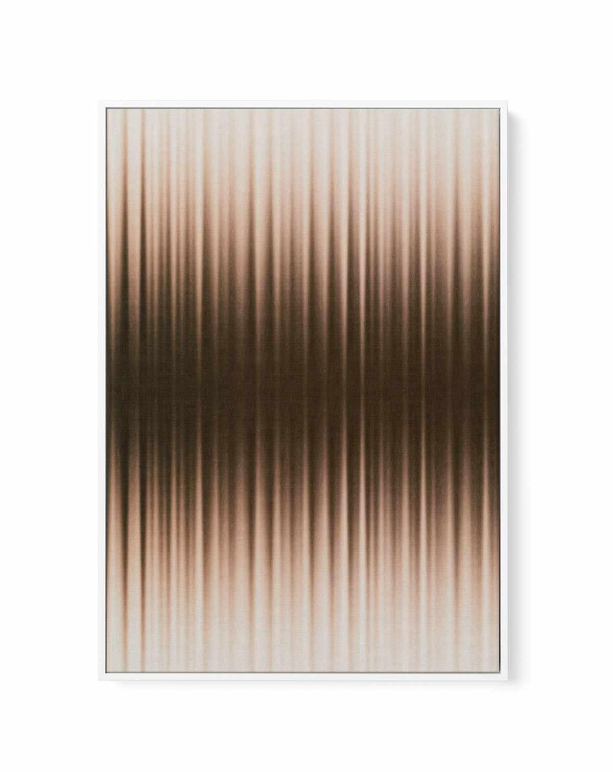 Euphoria - White and Brown by Alma | Framed Canvas Art Print from Olive et Oriel where you can shop wallpaper and artworks online