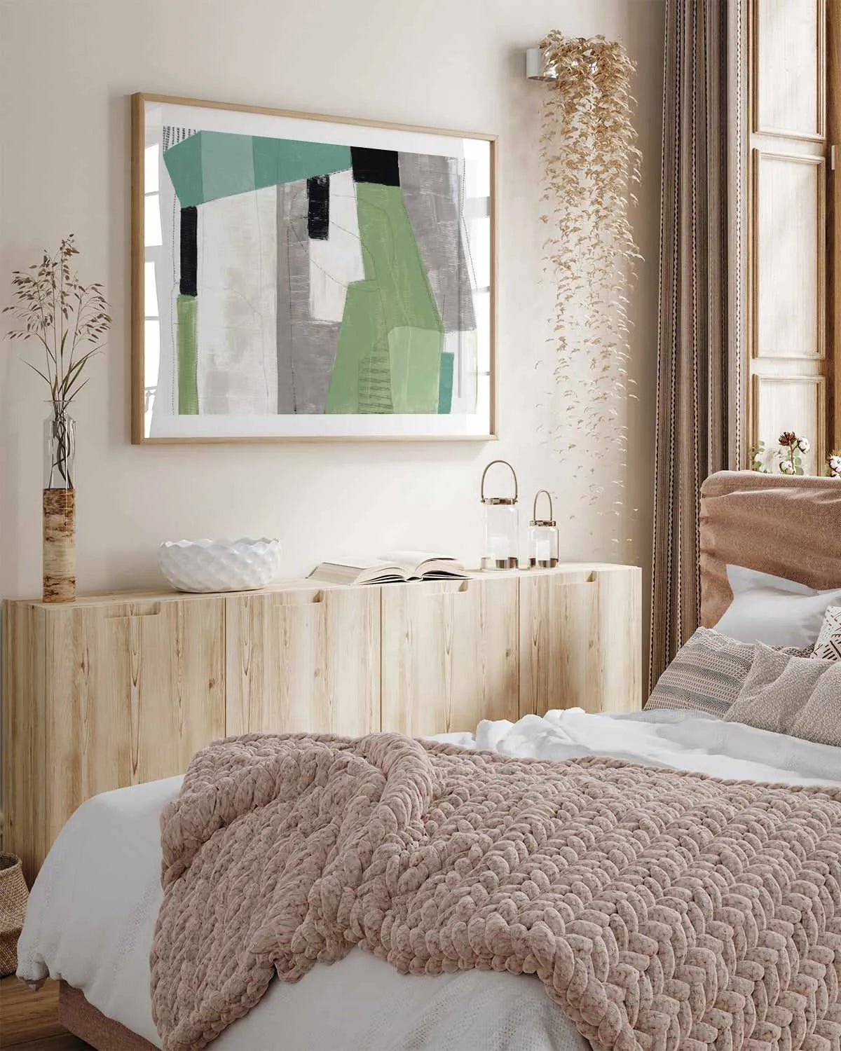 Evergreen Essence Art Print from Olive et Oriel where you can shop wallpaper and artworks online