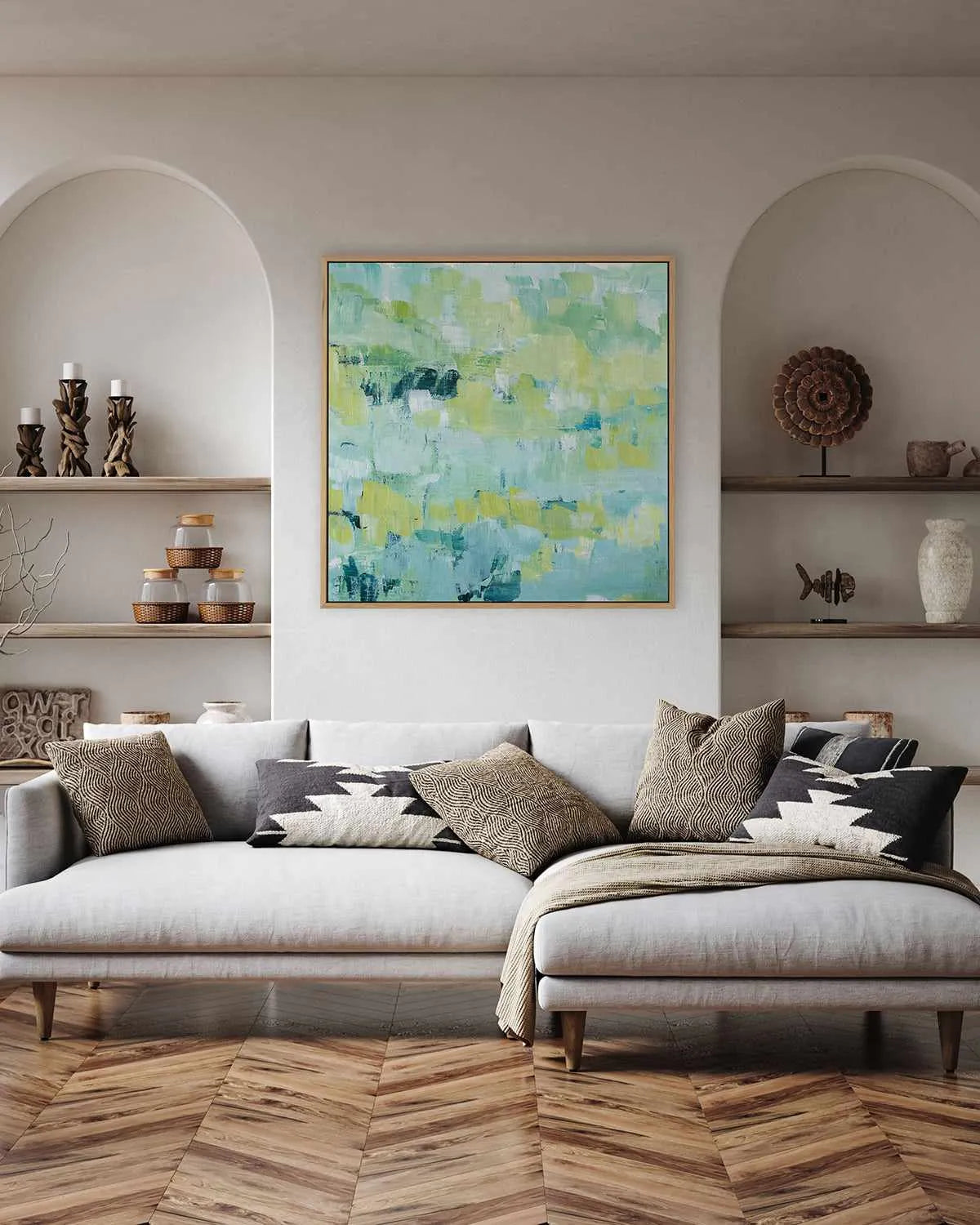 Except in Spring II by Tamara Gonda | Framed Canvas Art Print from Olive et Oriel where you can shop wallpaper and artworks online