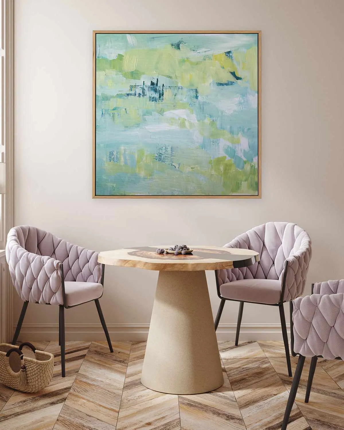 Except in Spring III by Tamara Gonda | Framed Canvas Art Print from Olive et Oriel where you can shop wallpaper and artworks online