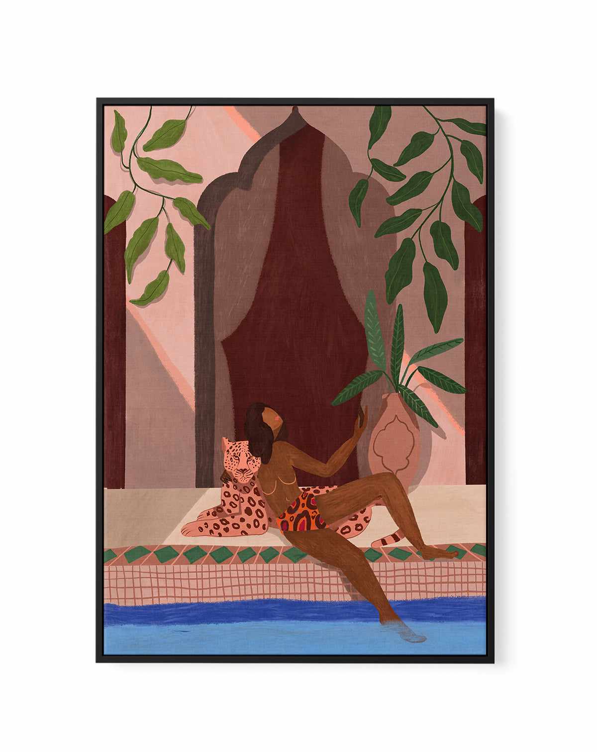 Exotic Holiday by Arty Guava | Framed Canvas Art Print from Olive et Oriel where you can shop wallpaper and artworks online