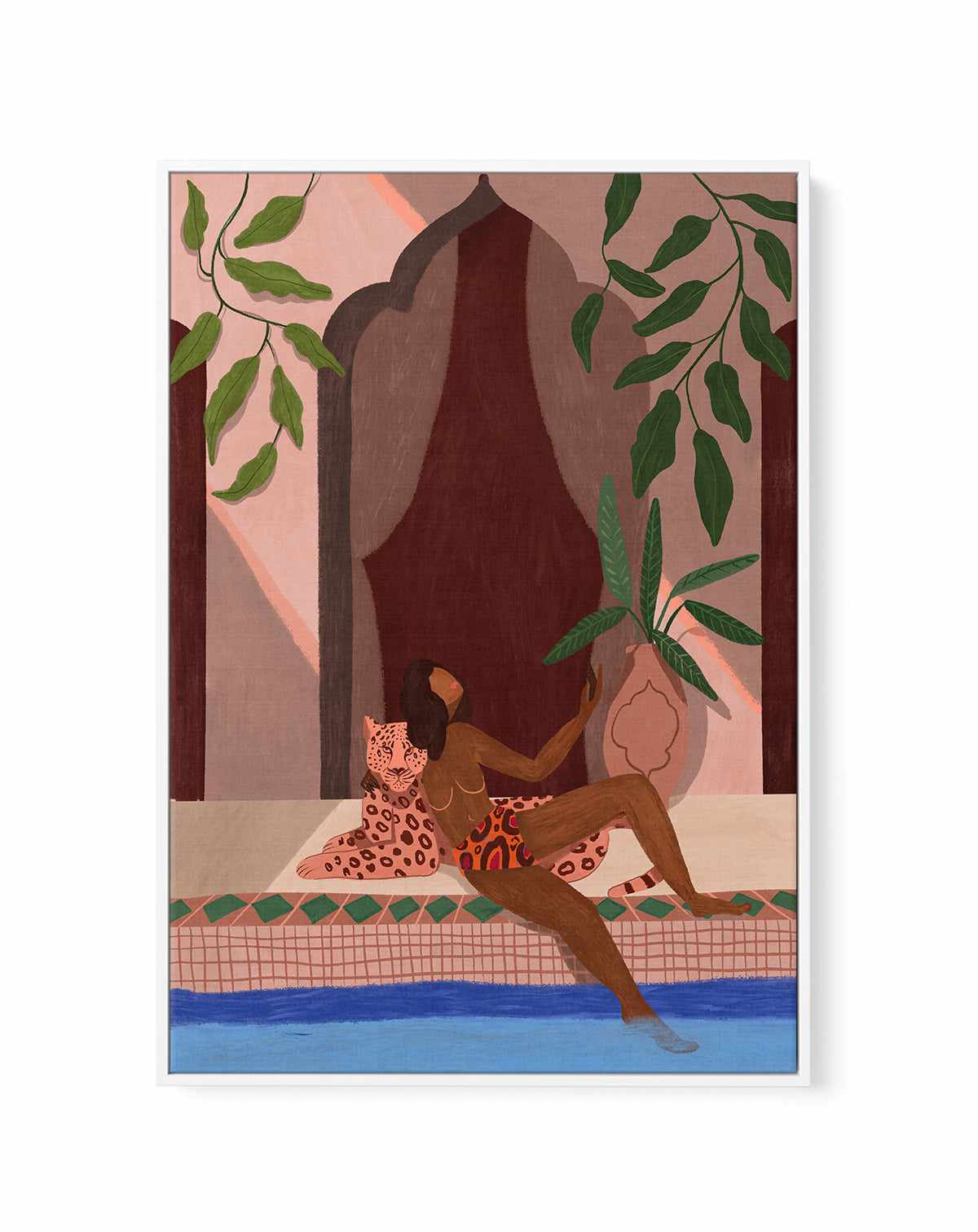 Exotic Holiday by Arty Guava | Framed Canvas Art Print from Olive et Oriel where you can shop wallpaper and artworks online