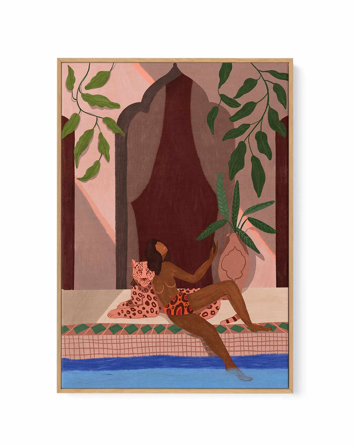 Exotic Holiday by Arty Guava | Framed Canvas Art Print from Olive et Oriel where you can shop wallpaper and artworks online