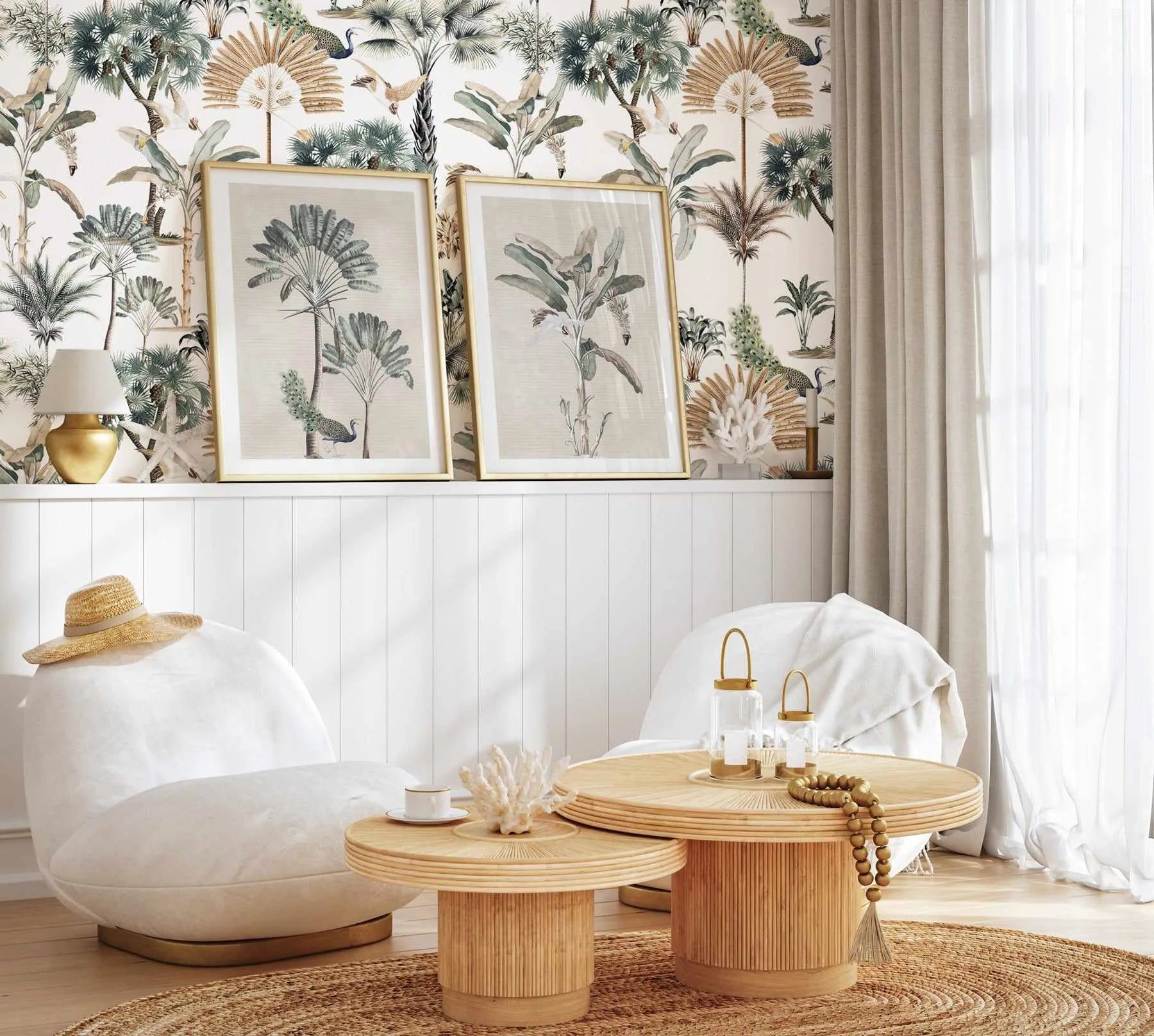 Exotica Palms Wallpaper from Olive et Oriel where you can shop wallpaper and artworks online