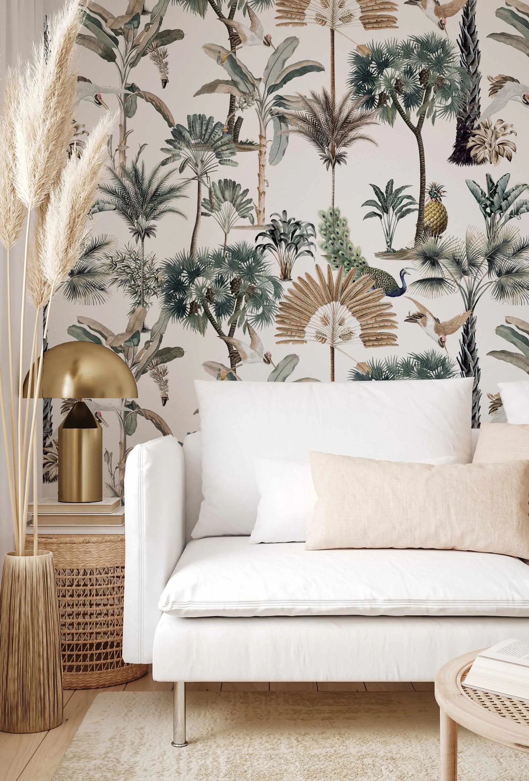 Exotica Palms Wallpaper from Olive et Oriel where you can shop wallpaper and artworks online