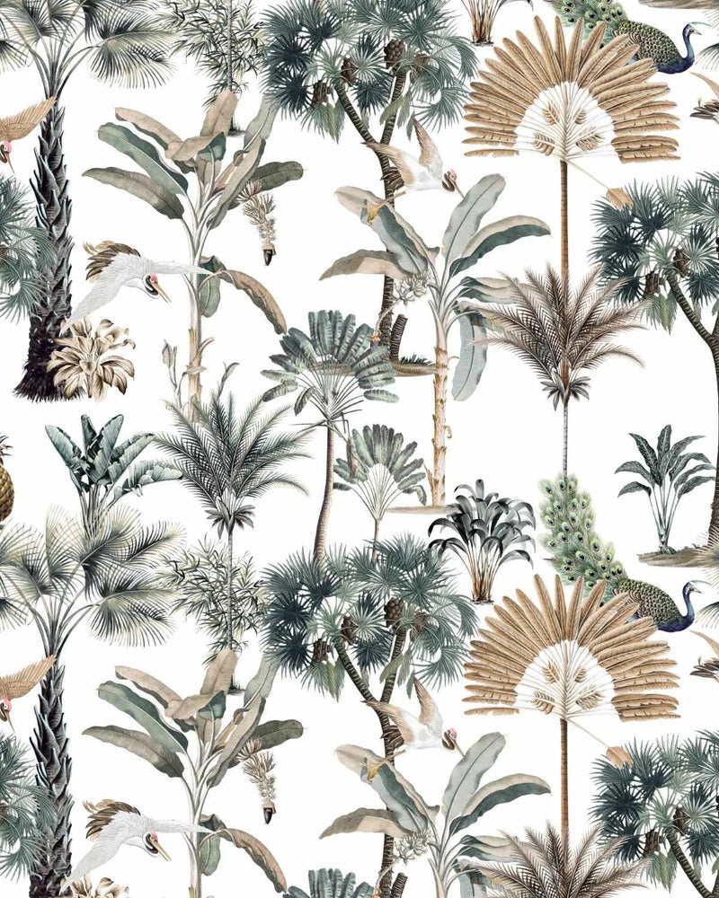 Exotica Palms Wallpaper from Olive et Oriel where you can shop wallpaper and artworks online