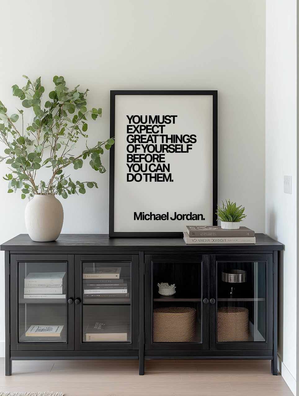 Expect Great Things Quote | Michael Jordan Art Print