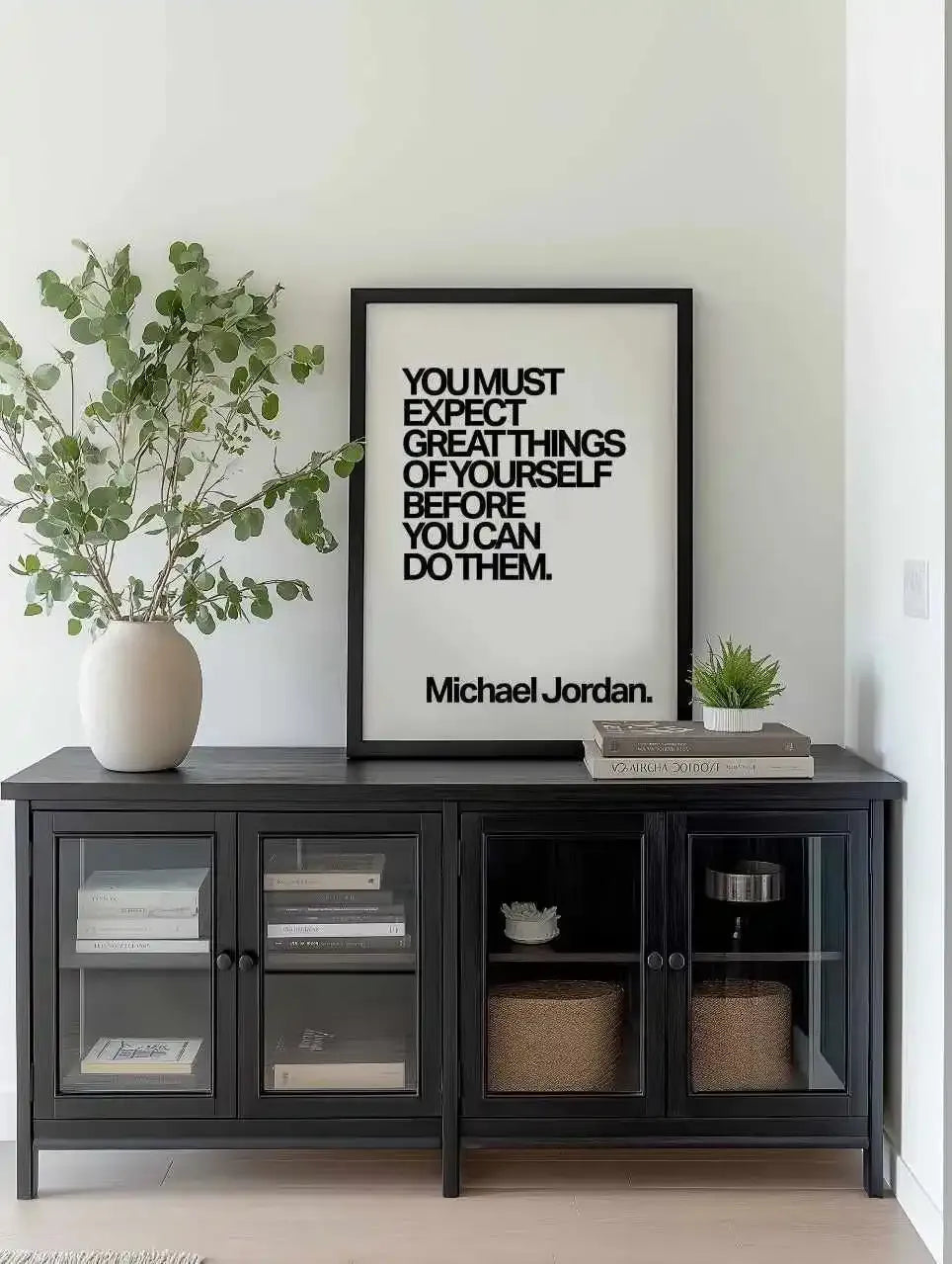 Expect Great Things Quote | Michael Jordan Art Print from Olive et Oriel where you can shop wallpaper and artworks online