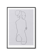 FEMALE LINES l By Jorgen Hansson | Framed Canvas Art Print