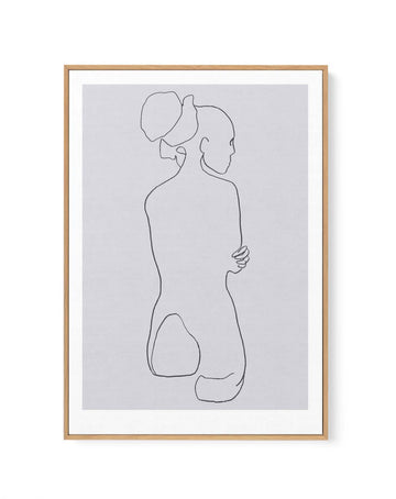 FEMALE LINES l By Jorgen Hansson | Framed Canvas Art Print from Olive et Oriel where you can shop wallpaper and artworks online