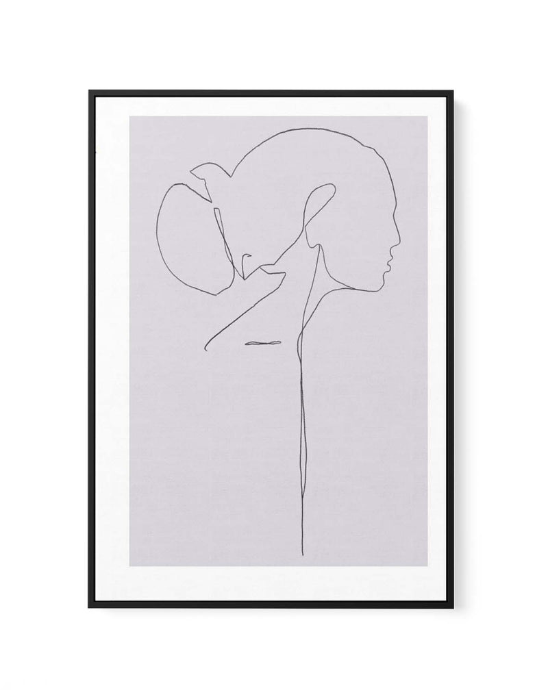 FEMALE LINES ll By Jorgen Hansson | Framed Canvas Art Print