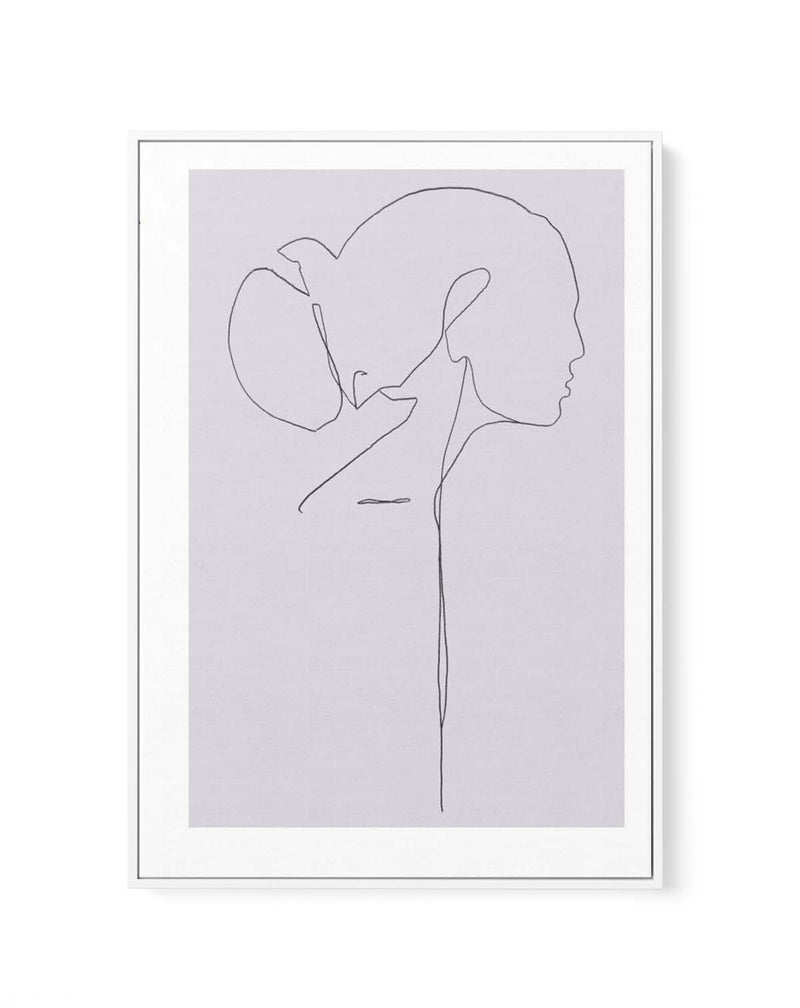 FEMALE LINES ll By Jorgen Hansson | Framed Canvas Art Print