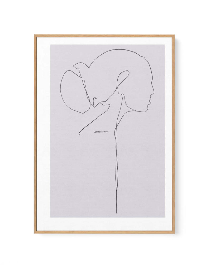 FEMALE LINES ll By Jorgen Hansson | Framed Canvas Art Print