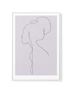 FEMALE LINES lll By Jorgen Hansson | Framed Canvas Art Print