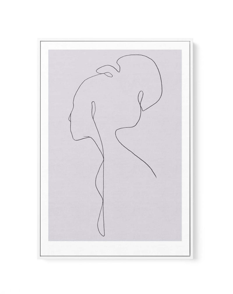 FEMALE LINES lll By Jorgen Hansson | Framed Canvas Art Print