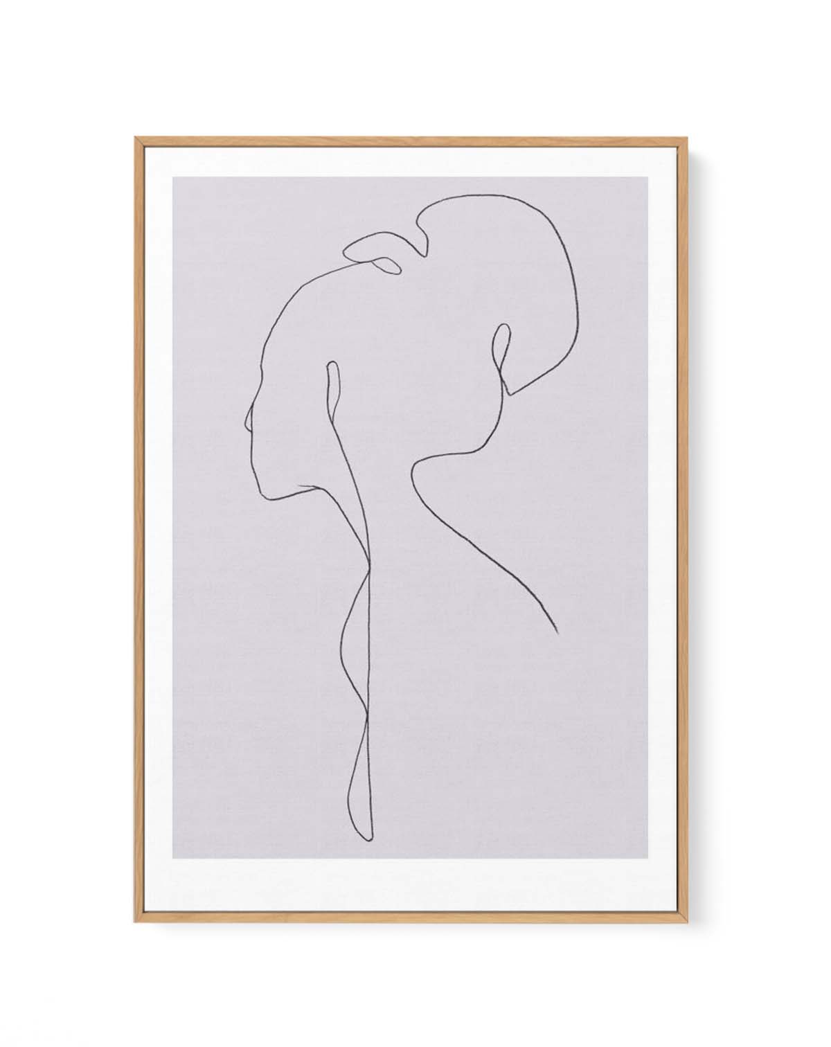 FEMALE LINES lll By Jorgen Hansson | Framed Canvas Art Print