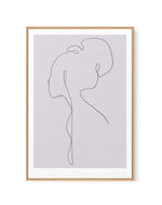 FEMALE LINES lll By Jorgen Hansson | Framed Canvas Art Print