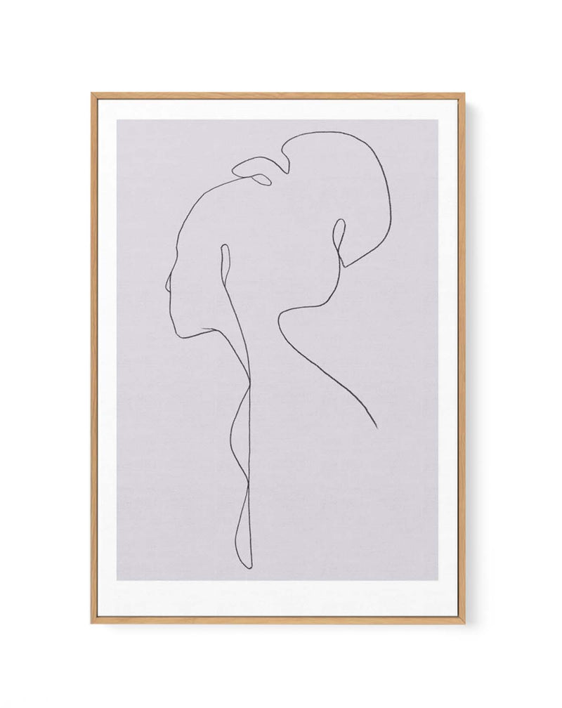 FEMALE LINES lll By Jorgen Hansson | Framed Canvas Art Print