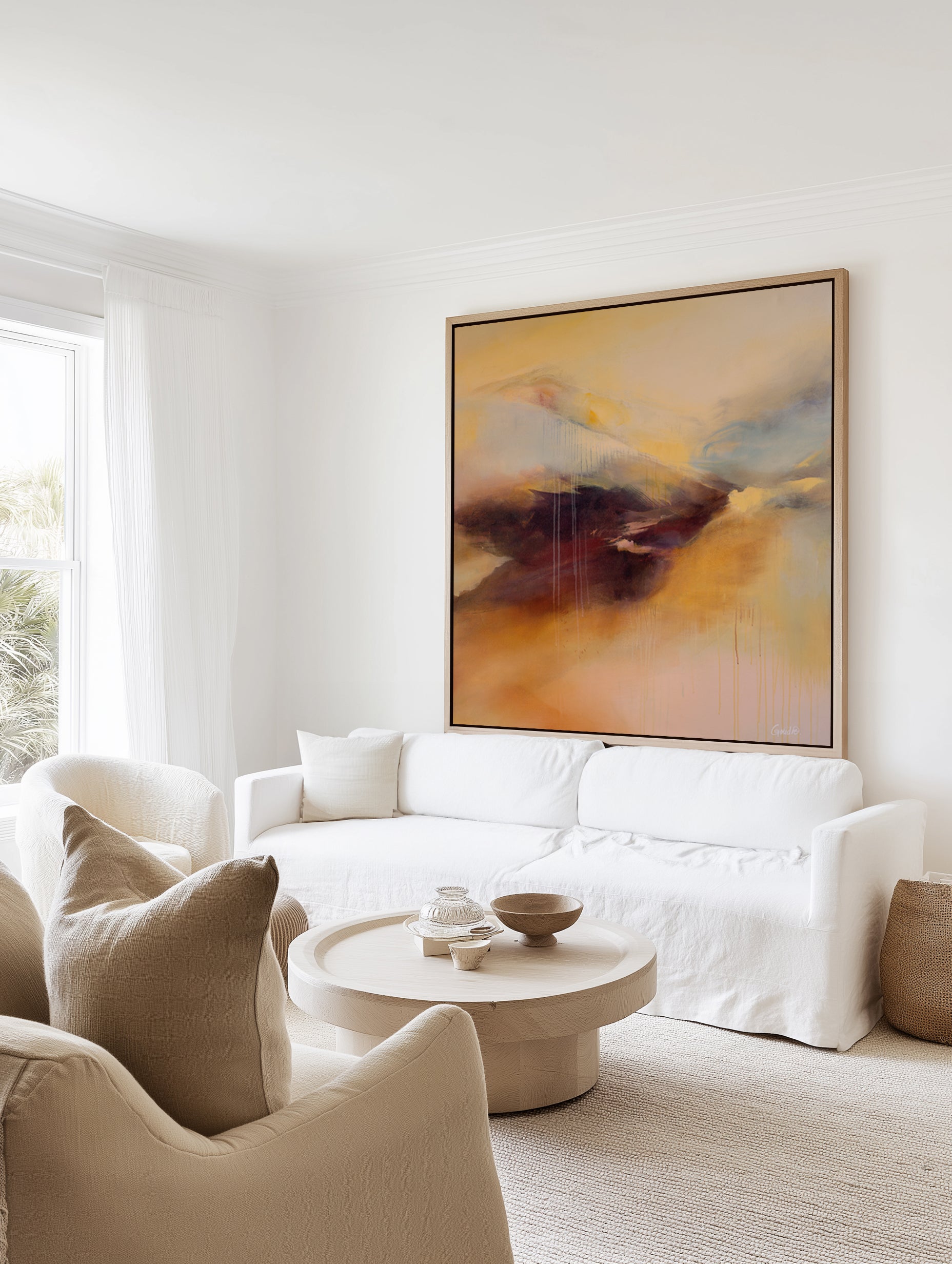 Firmament by Marie-Pierre Goudreault | Framed Canvas Art Print