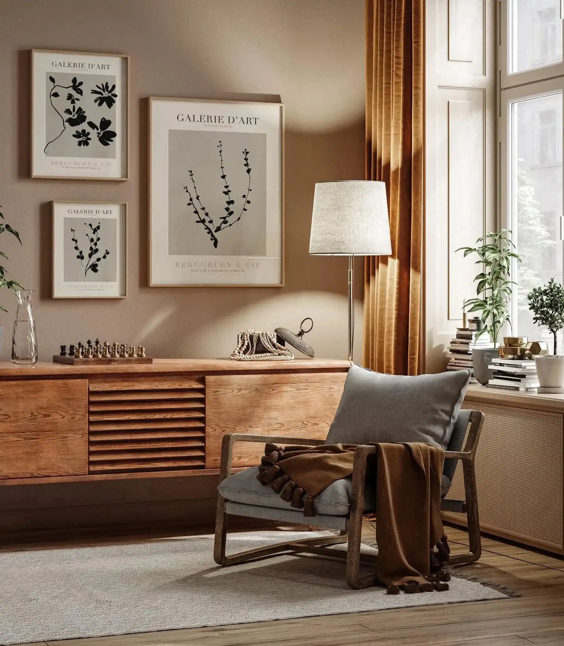 Fleur D'Encre I Art Print-PRINT-Olive et Oriel-Olive et Oriel-Buy-Australian-Art-Prints-Online-with-Olive-et-Oriel-Your-Artwork-Specialists-Austrailia-Decorate-With-Coastal-Photo-Wall-Art-Prints-From-Our-Beach-House-Artwork-Collection-Fine-Poster-and-Framed-Artwork