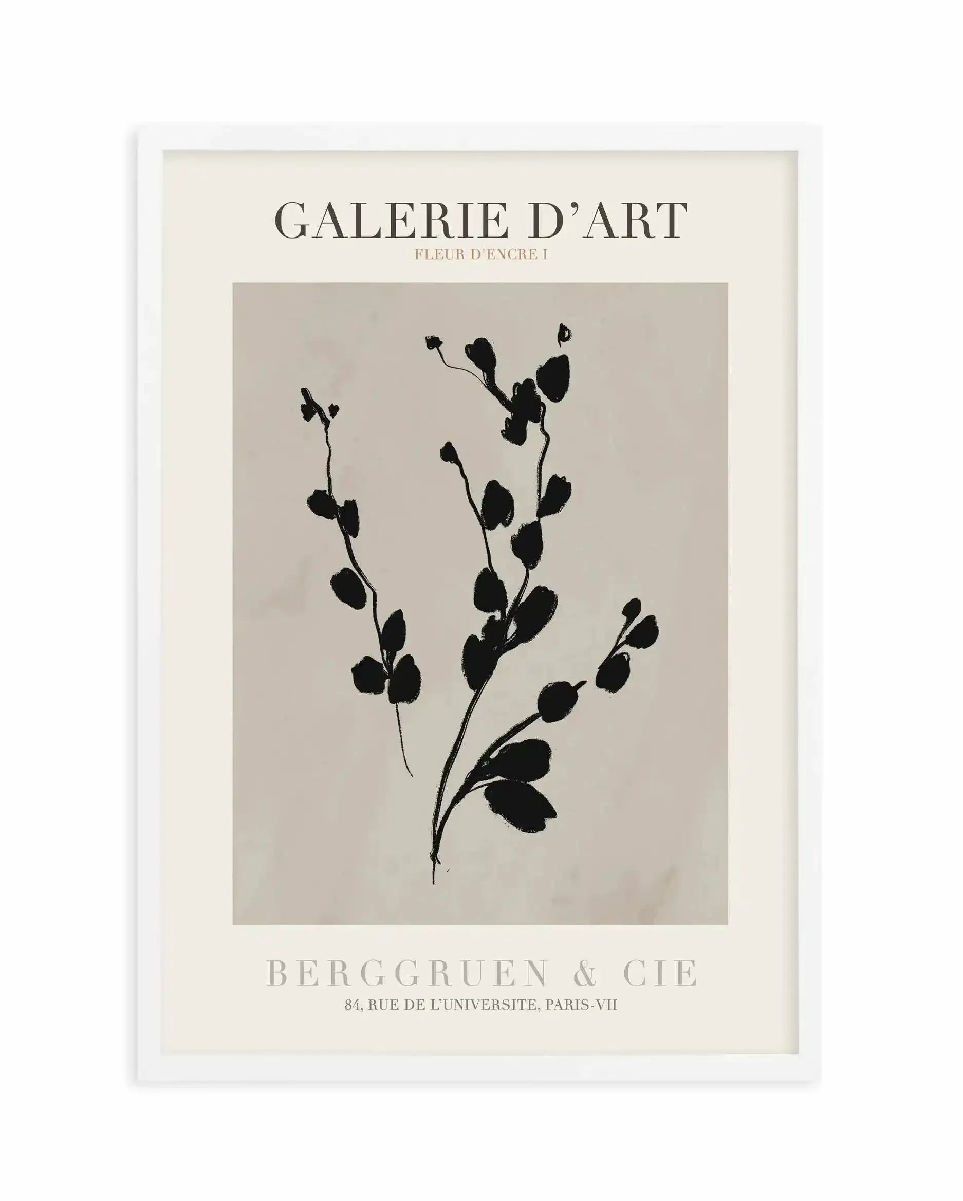 Fleur D'Encre I Art Print-PRINT-Olive et Oriel-Olive et Oriel-A5 | 5.8" x 8.3" | 14.8 x 21cm-White-With White Border-Buy-Australian-Art-Prints-Online-with-Olive-et-Oriel-Your-Artwork-Specialists-Austrailia-Decorate-With-Coastal-Photo-Wall-Art-Prints-From-Our-Beach-House-Artwork-Collection-Fine-Poster-and-Framed-Artwork
