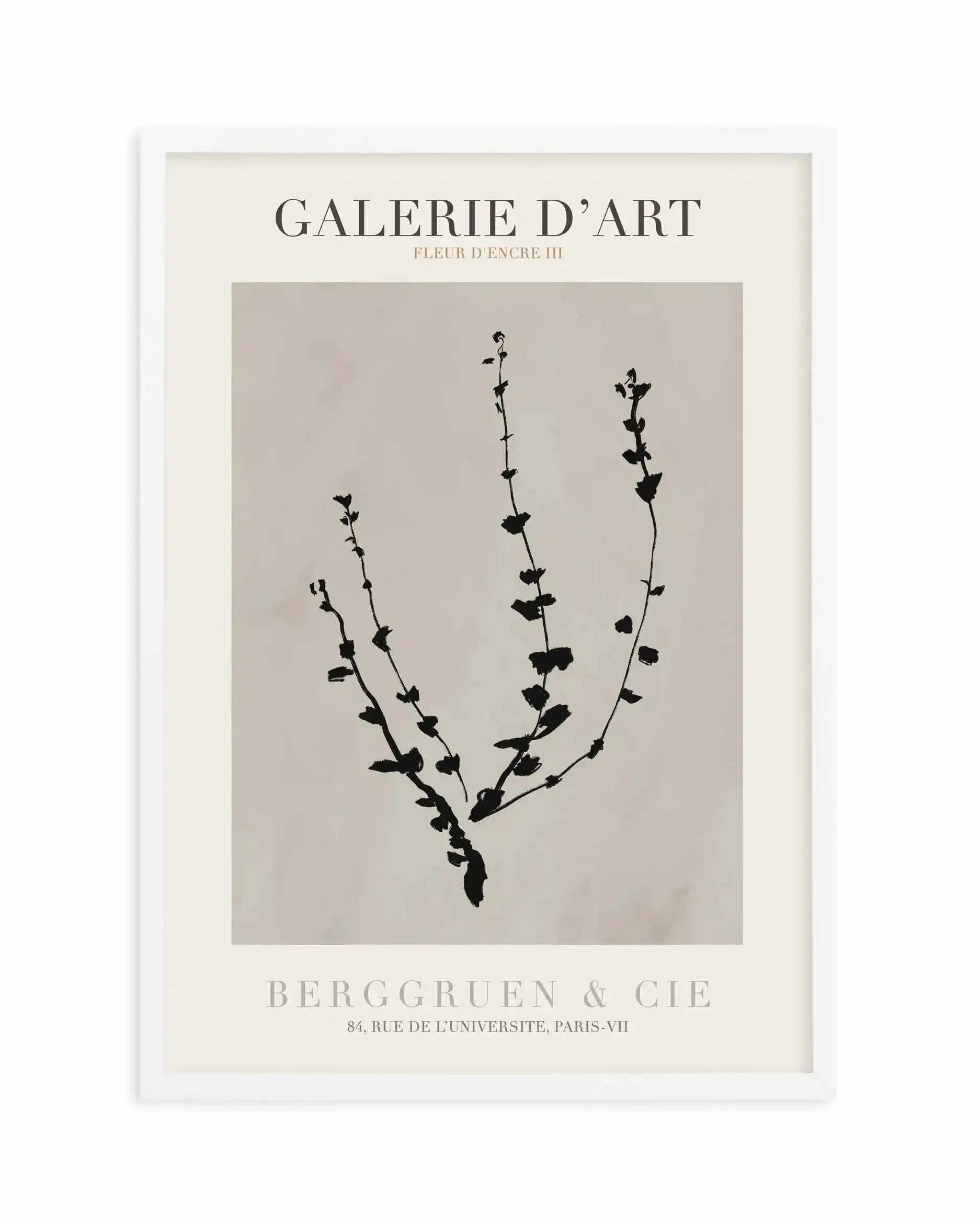 Fleur D'Encre III Art Print-PRINT-Olive et Oriel-Olive et Oriel-A5 | 5.8" x 8.3" | 14.8 x 21cm-White-With White Border-Buy-Australian-Art-Prints-Online-with-Olive-et-Oriel-Your-Artwork-Specialists-Austrailia-Decorate-With-Coastal-Photo-Wall-Art-Prints-From-Our-Beach-House-Artwork-Collection-Fine-Poster-and-Framed-Artwork