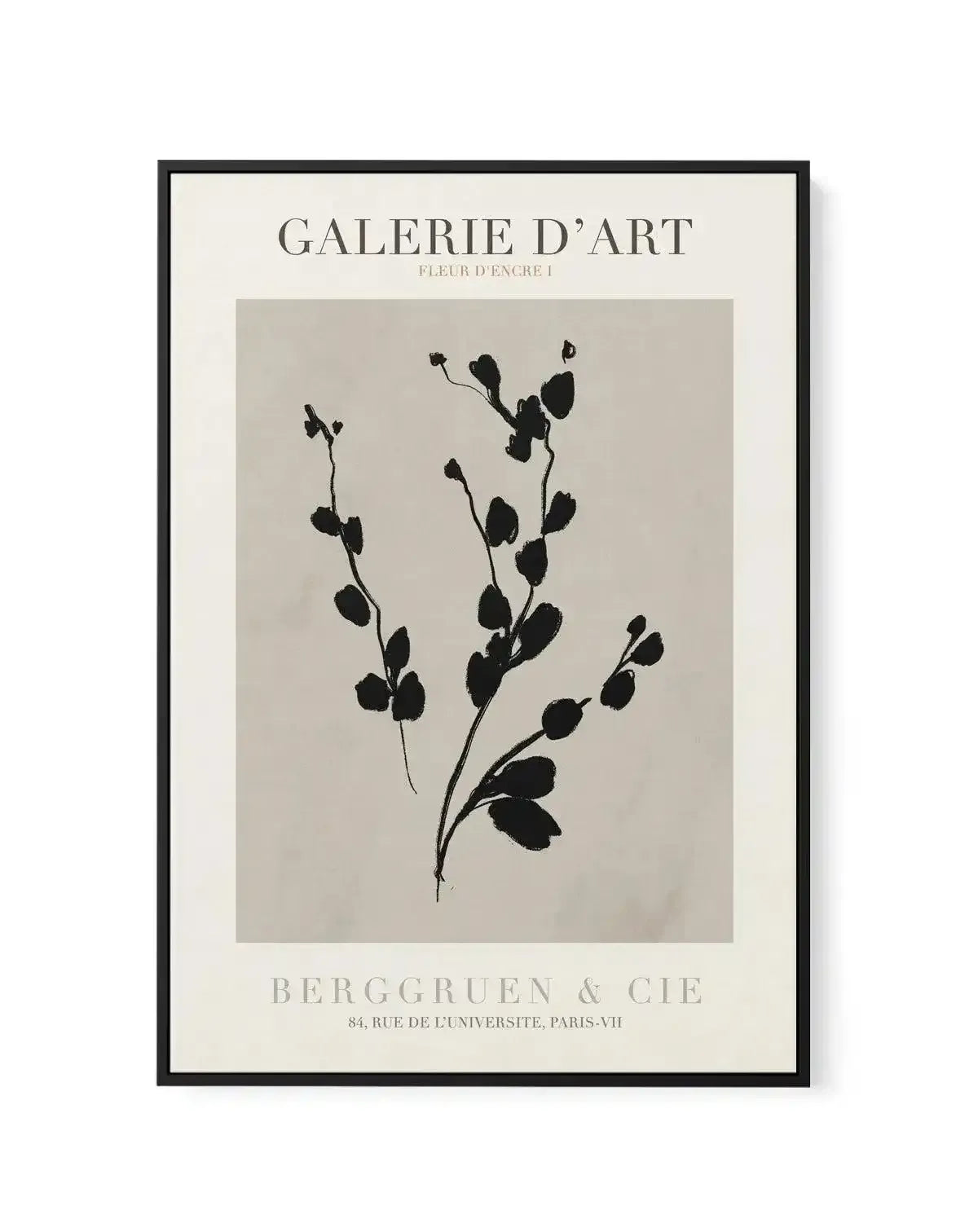 Fleur D'Encre I | Framed Canvas-CANVAS-You can shop wall art online with Olive et Oriel for everything from abstract art to fun kids wall art. Our beautiful modern art prints and canvas art are available from large canvas prints to wall art paintings and our proudly Australian artwork collection offers only the highest quality framed large wall art and canvas art Australia - You can buy fashion photography prints or Hampton print posters and paintings on canvas from Olive et Oriel and have them 