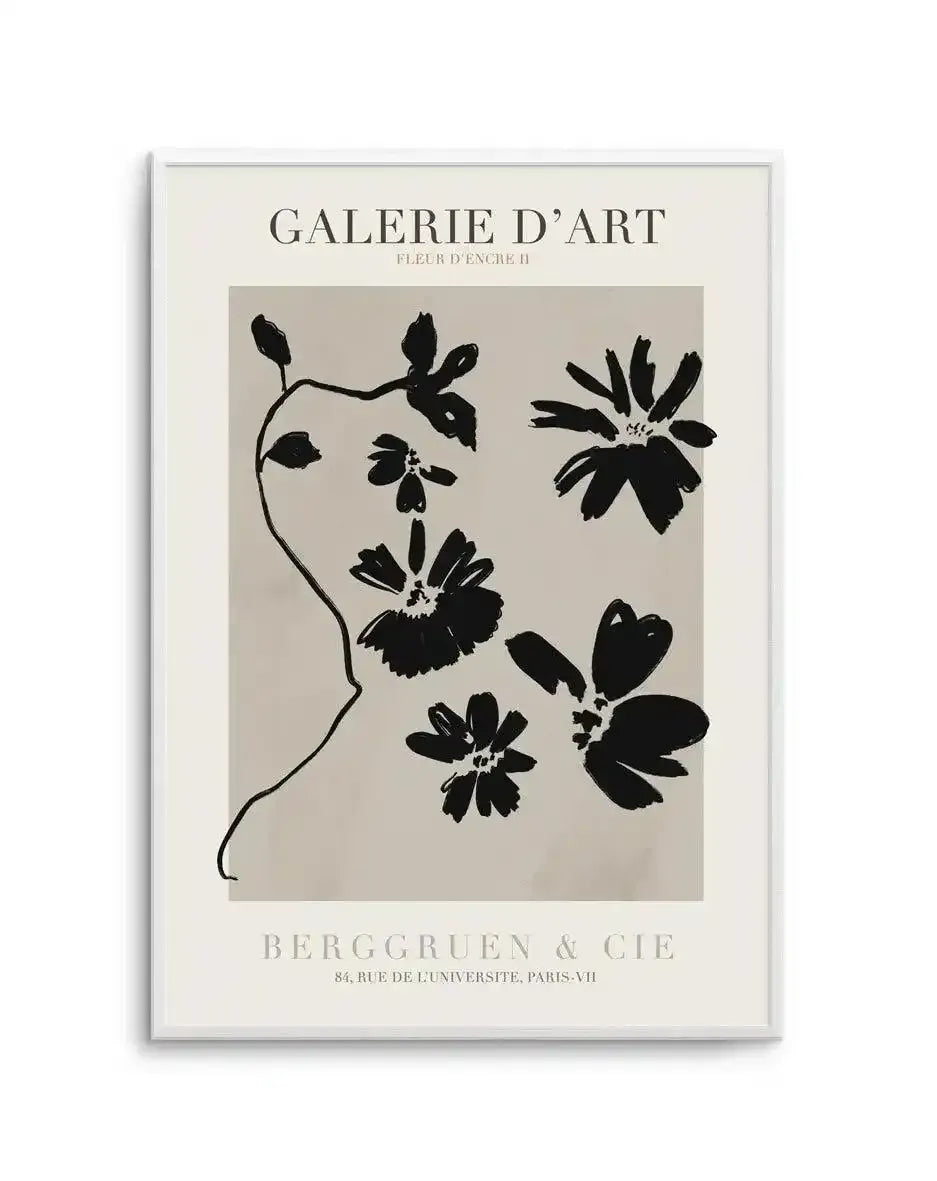 Fleur D'Encre II Art Print-PRINT-Olive et Oriel-Olive et Oriel-Buy-Australian-Art-Prints-Online-with-Olive-et-Oriel-Your-Artwork-Specialists-Austrailia-Decorate-With-Coastal-Photo-Wall-Art-Prints-From-Our-Beach-House-Artwork-Collection-Fine-Poster-and-Framed-Artwork