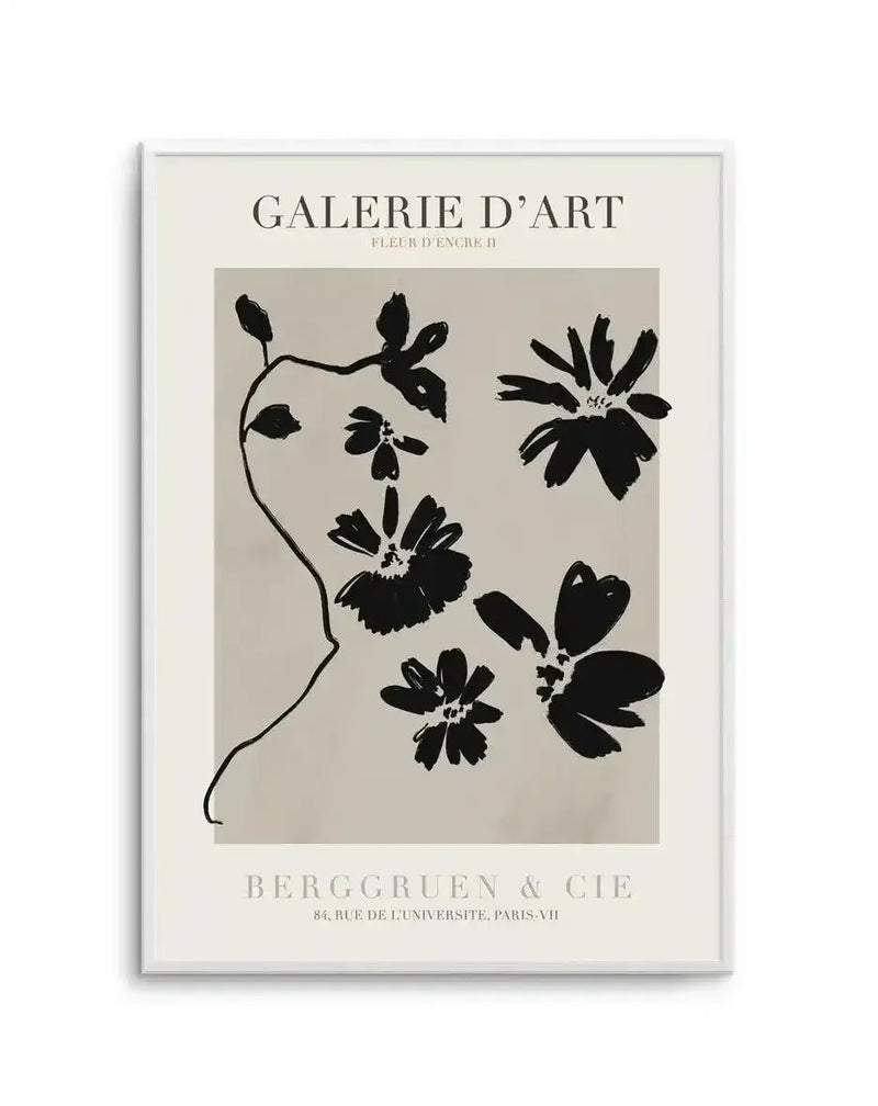 Fleur D'Encre II Art Print-PRINT-Olive et Oriel-Olive et Oriel-Buy-Australian-Art-Prints-Online-with-Olive-et-Oriel-Your-Artwork-Specialists-Austrailia-Decorate-With-Coastal-Photo-Wall-Art-Prints-From-Our-Beach-House-Artwork-Collection-Fine-Poster-and-Framed-Artwork