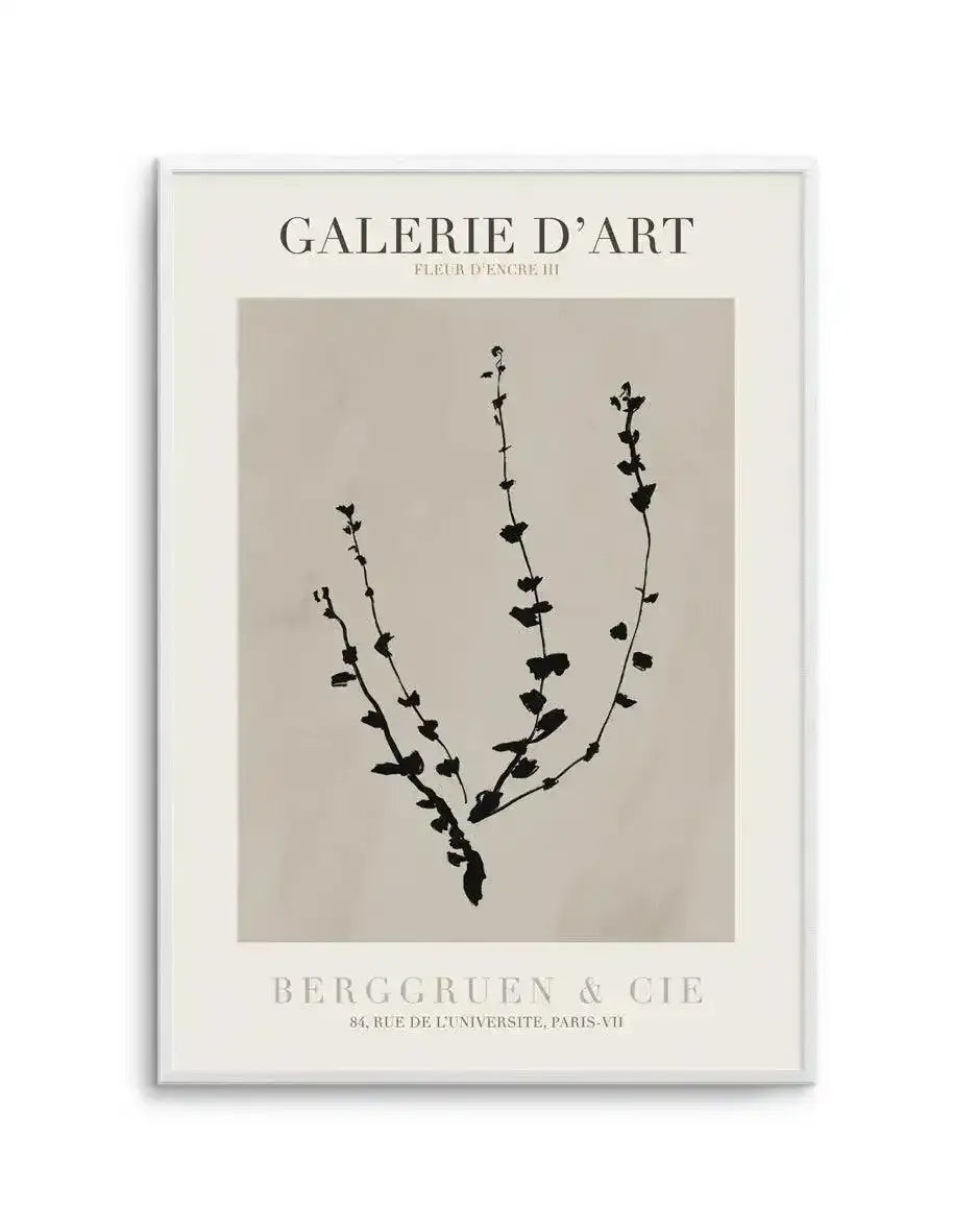 Fleur D'Encre III Art Print-PRINT-Olive et Oriel-Olive et Oriel-Buy-Australian-Art-Prints-Online-with-Olive-et-Oriel-Your-Artwork-Specialists-Austrailia-Decorate-With-Coastal-Photo-Wall-Art-Prints-From-Our-Beach-House-Artwork-Collection-Fine-Poster-and-Framed-Artwork