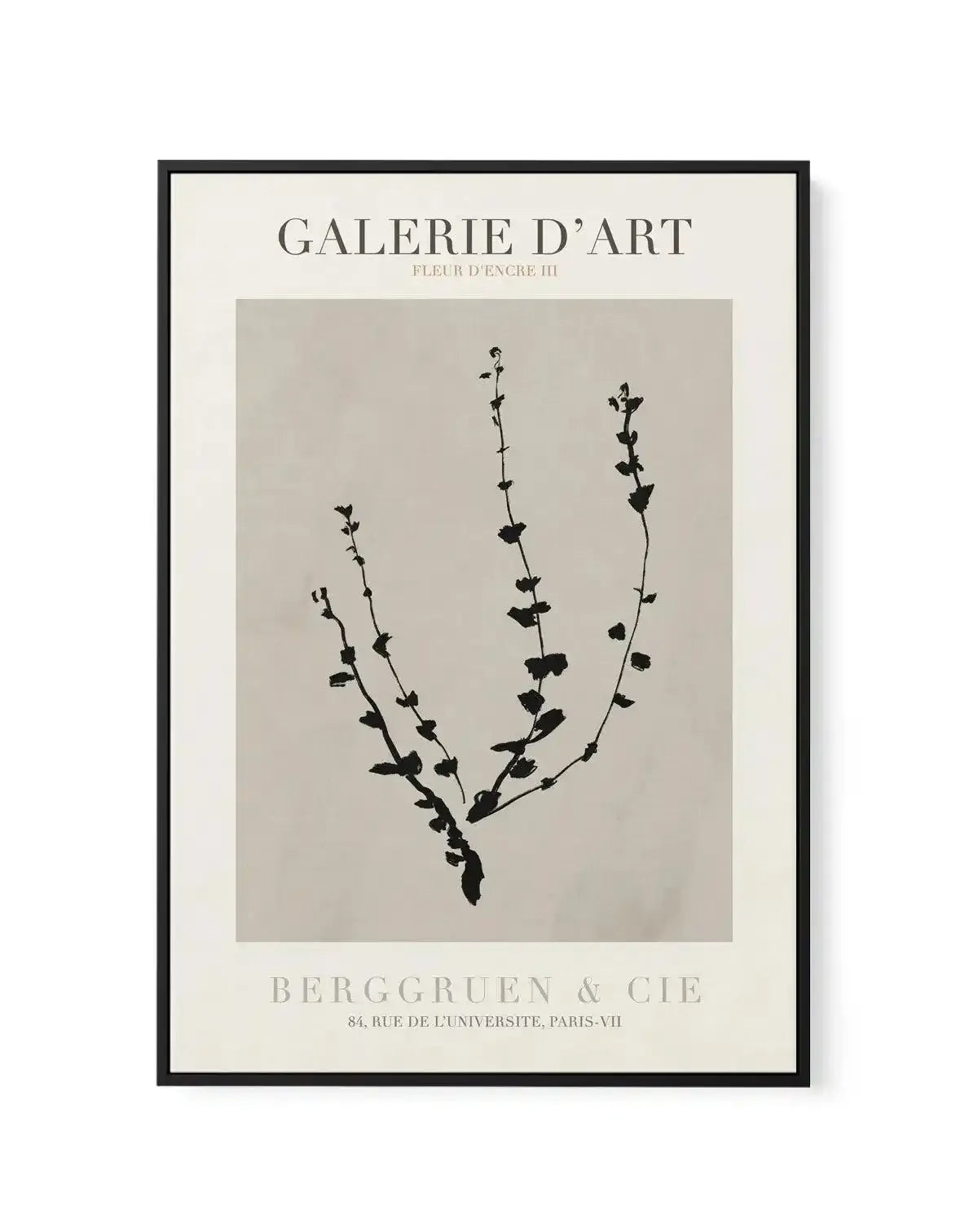 Fleur D'Encre III | Framed Canvas-CANVAS-You can shop wall art online with Olive et Oriel for everything from abstract art to fun kids wall art. Our beautiful modern art prints and canvas art are available from large canvas prints to wall art paintings and our proudly Australian artwork collection offers only the highest quality framed large wall art and canvas art Australia - You can buy fashion photography prints or Hampton print posters and paintings on canvas from Olive et Oriel and have the