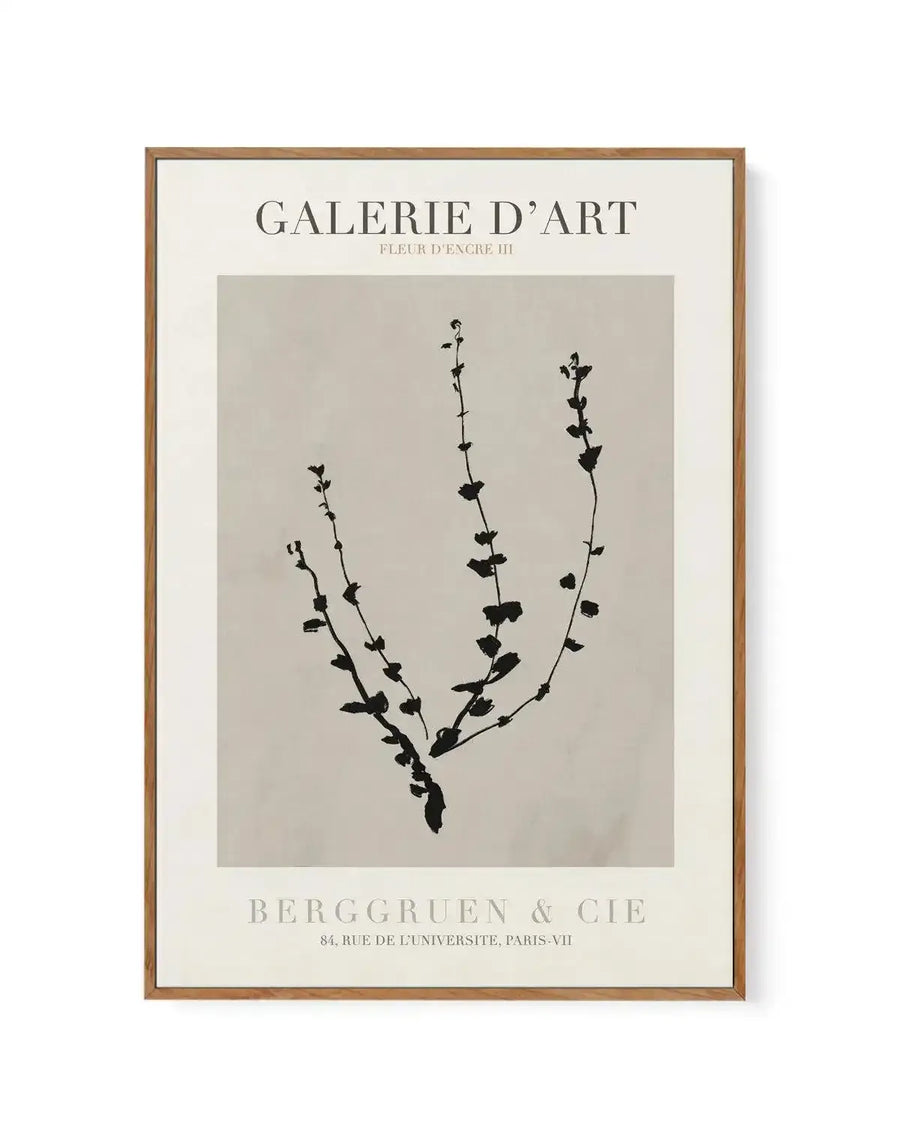 Fleur D'Encre III | Framed Canvas-CANVAS-You can shop wall art online with Olive et Oriel for everything from abstract art to fun kids wall art. Our beautiful modern art prints and canvas art are available from large canvas prints to wall art paintings and our proudly Australian artwork collection offers only the highest quality framed large wall art and canvas art Australia - You can buy fashion photography prints or Hampton print posters and paintings on canvas from Olive et Oriel and have the