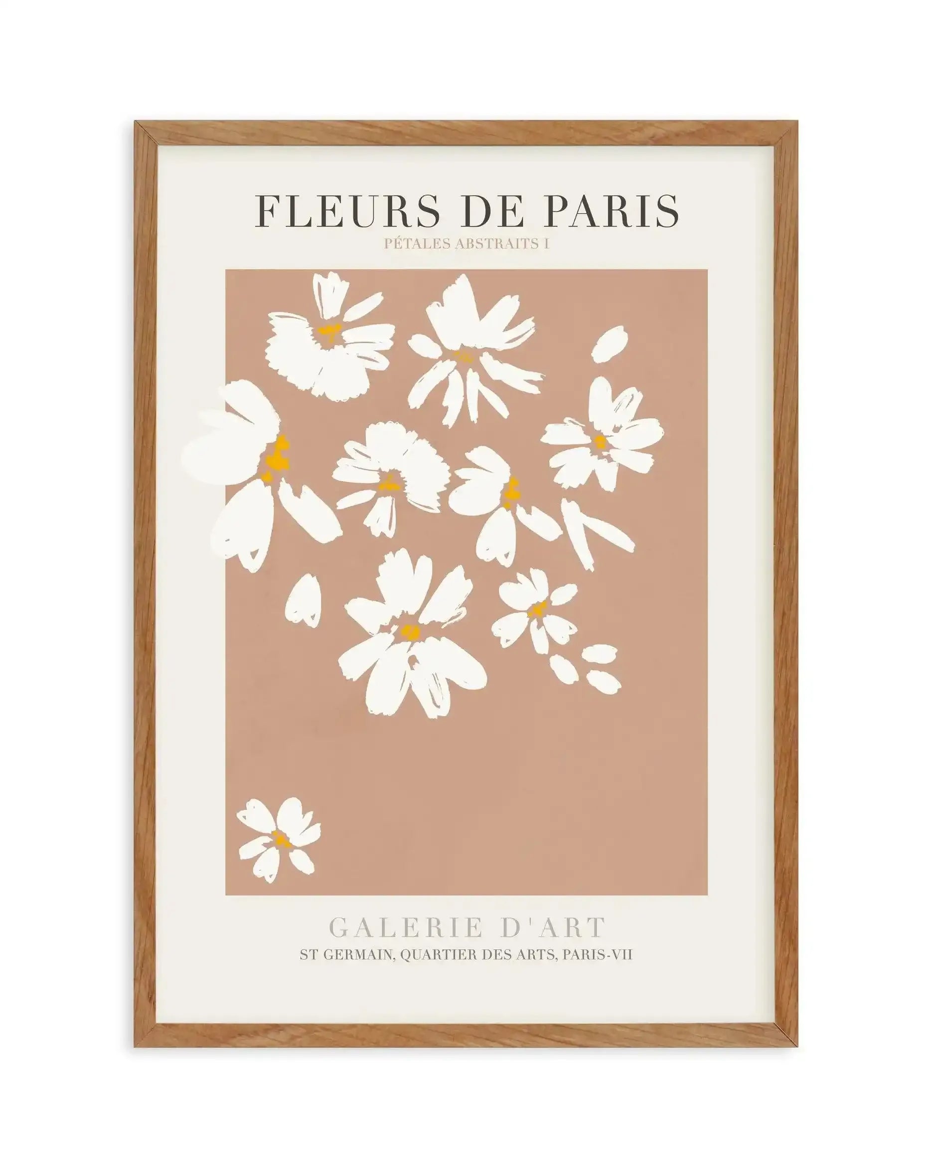 Fleurs De Paris I Art Print-PRINT-Olive et Oriel-Olive et Oriel-50x70 cm | 19.6" x 27.5"-Walnut-With White Border-Buy-Australian-Art-Prints-Online-with-Olive-et-Oriel-Your-Artwork-Specialists-Austrailia-Decorate-With-Coastal-Photo-Wall-Art-Prints-From-Our-Beach-House-Artwork-Collection-Fine-Poster-and-Framed-Artwork