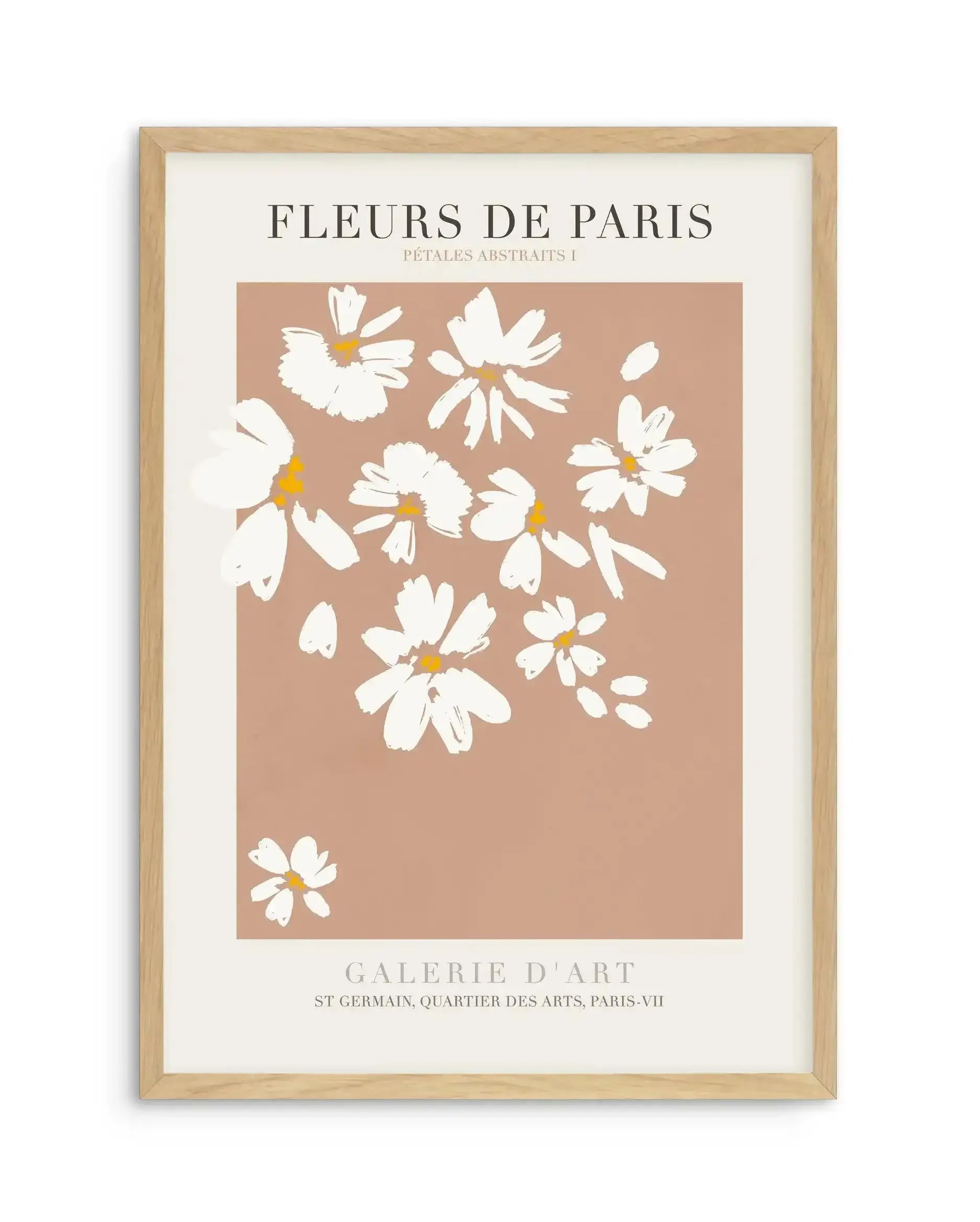 Fleurs De Paris I Art Print-PRINT-Olive et Oriel-Olive et Oriel-A5 | 5.8" x 8.3" | 14.8 x 21cm-Oak-With White Border-Buy-Australian-Art-Prints-Online-with-Olive-et-Oriel-Your-Artwork-Specialists-Austrailia-Decorate-With-Coastal-Photo-Wall-Art-Prints-From-Our-Beach-House-Artwork-Collection-Fine-Poster-and-Framed-Artwork