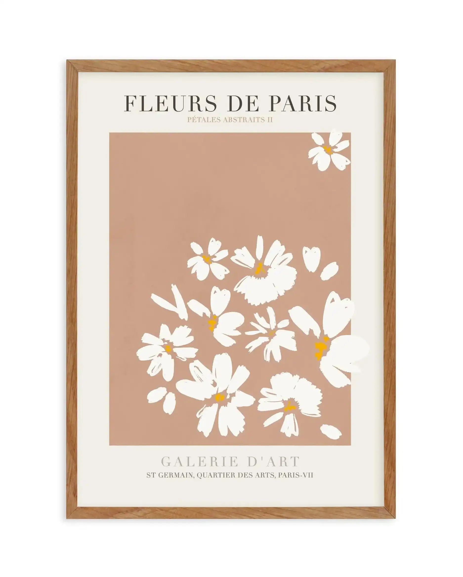 Fleurs De Paris II Art Print-PRINT-Olive et Oriel-Olive et Oriel-50x70 cm | 19.6" x 27.5"-Walnut-With White Border-Buy-Australian-Art-Prints-Online-with-Olive-et-Oriel-Your-Artwork-Specialists-Austrailia-Decorate-With-Coastal-Photo-Wall-Art-Prints-From-Our-Beach-House-Artwork-Collection-Fine-Poster-and-Framed-Artwork