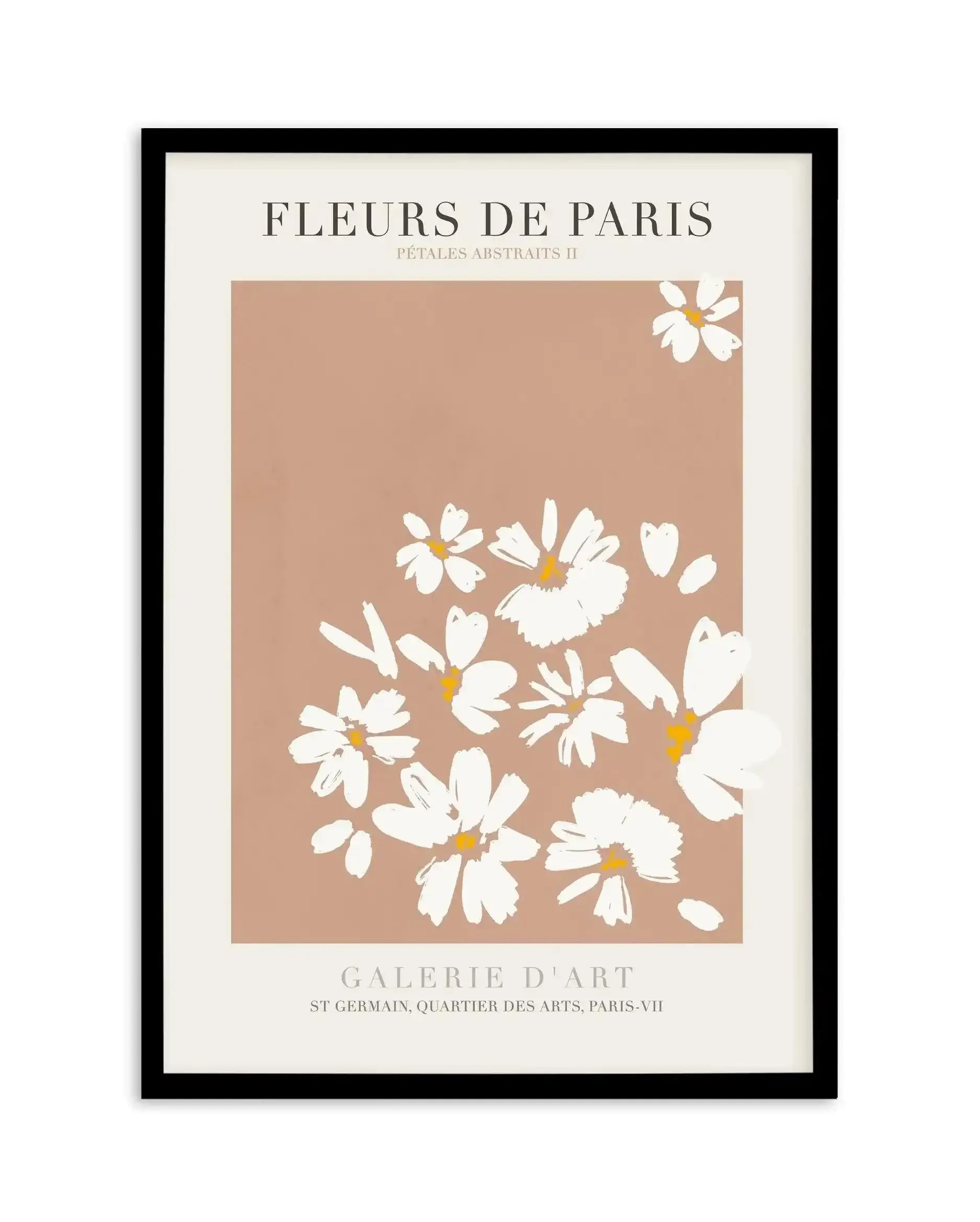 Fleurs De Paris II Art Print-PRINT-Olive et Oriel-Olive et Oriel-A5 | 5.8" x 8.3" | 14.8 x 21cm-Black-With White Border-Buy-Australian-Art-Prints-Online-with-Olive-et-Oriel-Your-Artwork-Specialists-Austrailia-Decorate-With-Coastal-Photo-Wall-Art-Prints-From-Our-Beach-House-Artwork-Collection-Fine-Poster-and-Framed-Artwork