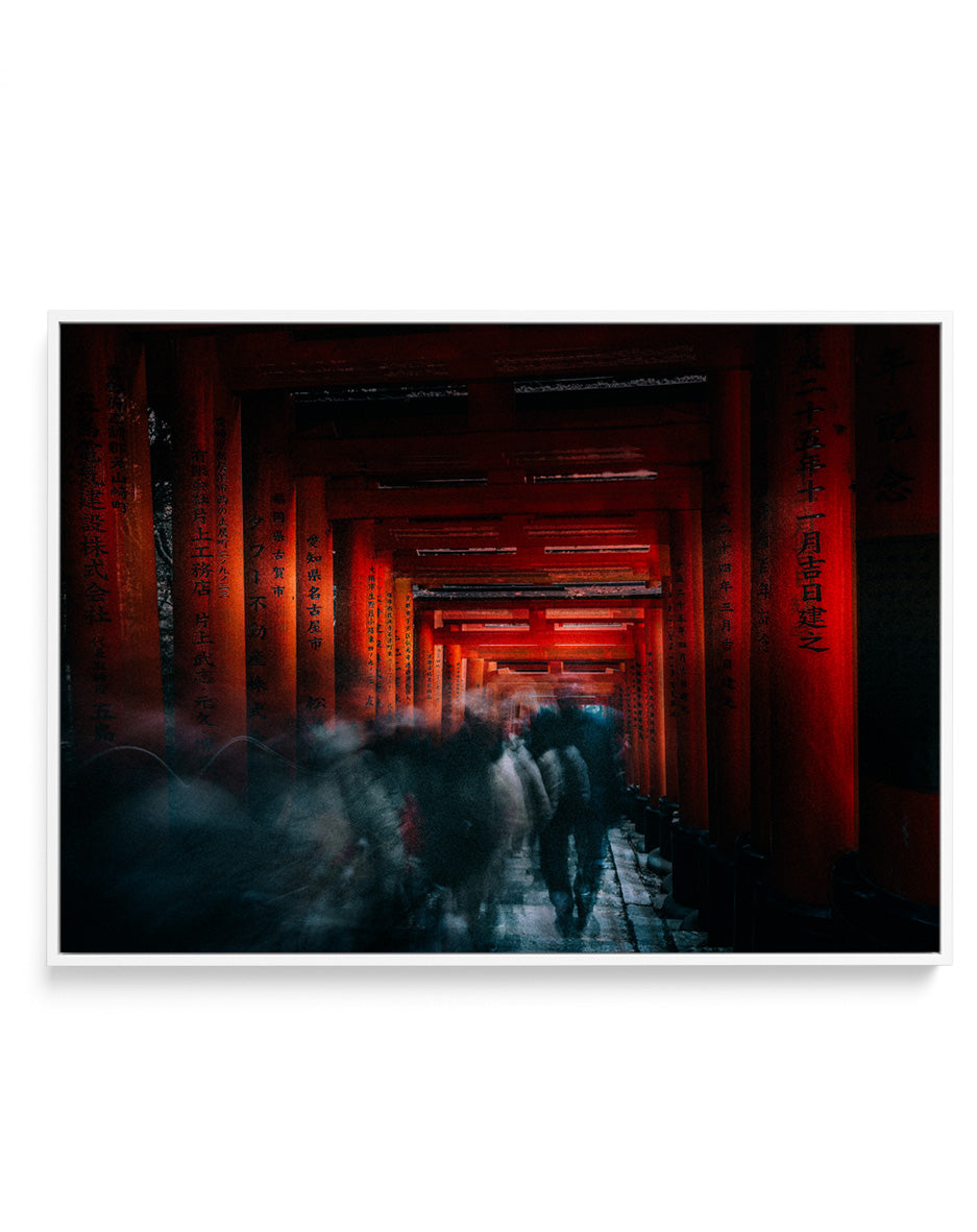 Fushimi Inari Red Gates by Carmine Chiriaco | Framed Canvas Art Print