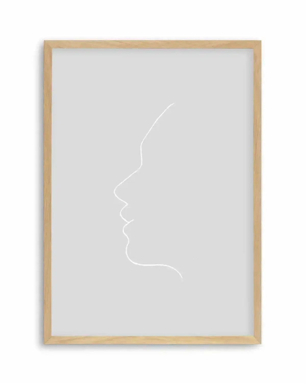 Face On Grey | Line Art Art Print from Olive et Oriel where you can shop wallpaper and artworks online