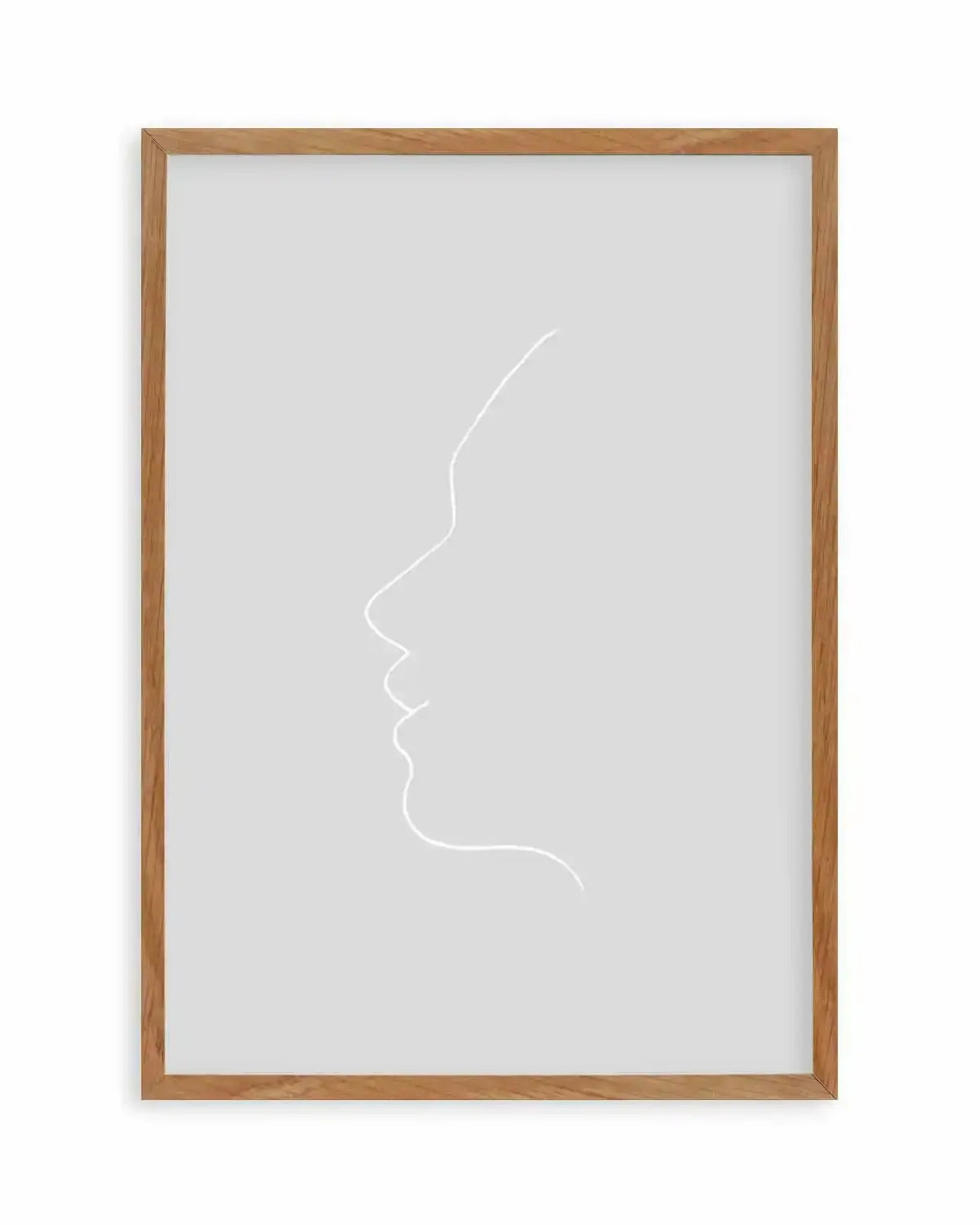 Face On Grey | Line Art Art Print from Olive et Oriel where you can shop wallpaper and artworks online