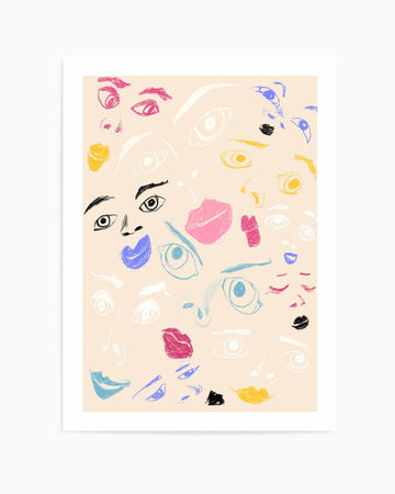 Faces by Jenny Liz Rome | Art Print from Olive et Oriel where you can shop wallpaper and artworks online